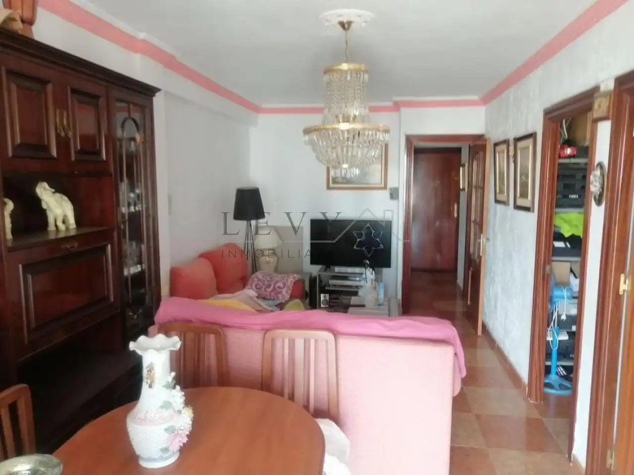 Sala de estar de Piso en venta en Málaga con Calefacción, Terraza y Amueblado