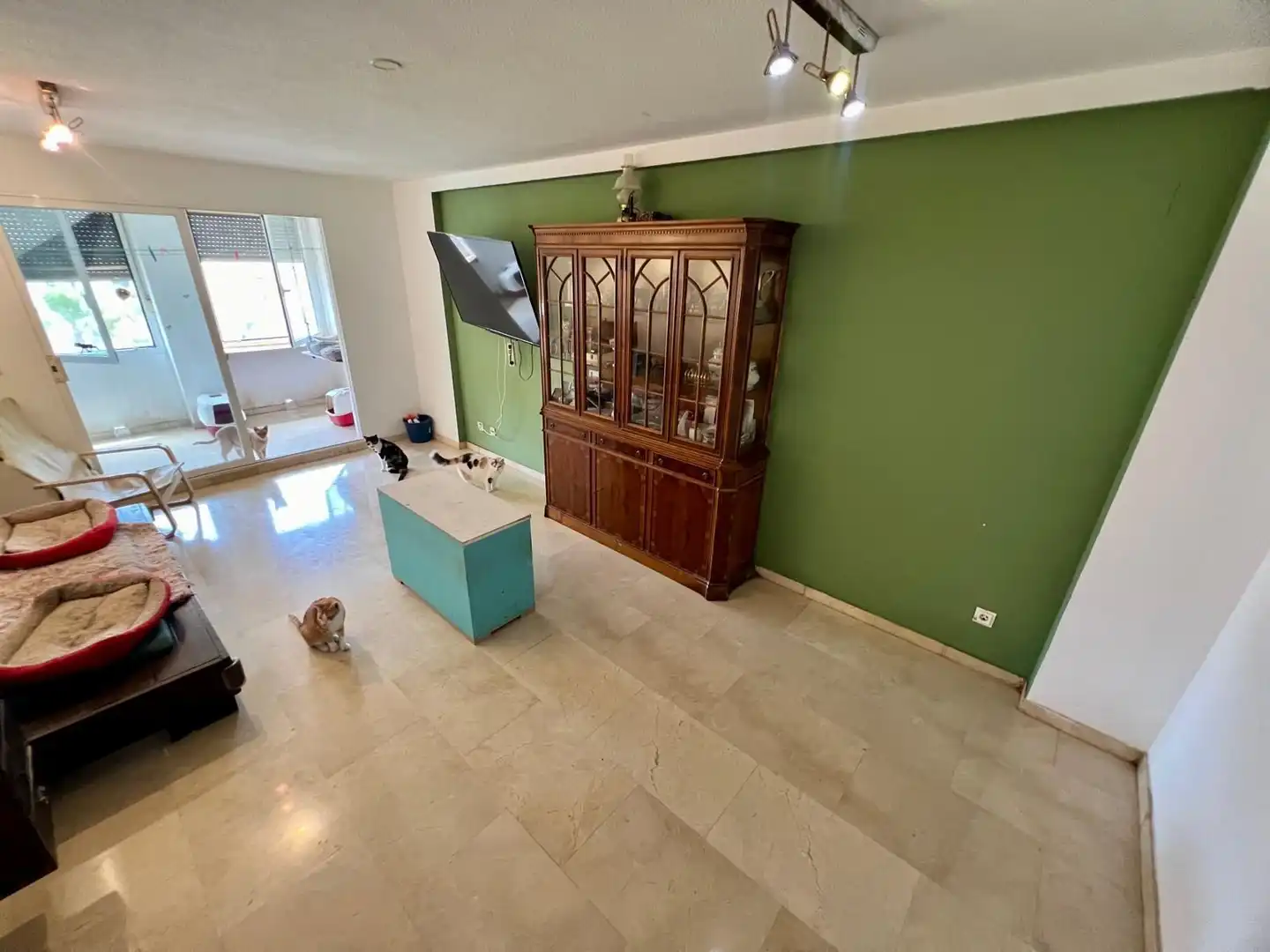 Sala de estar de Piso en venta en Villajoyosa / La Vila Joiosa con Aire acondicionado, Trastero y Piscina comunitaria