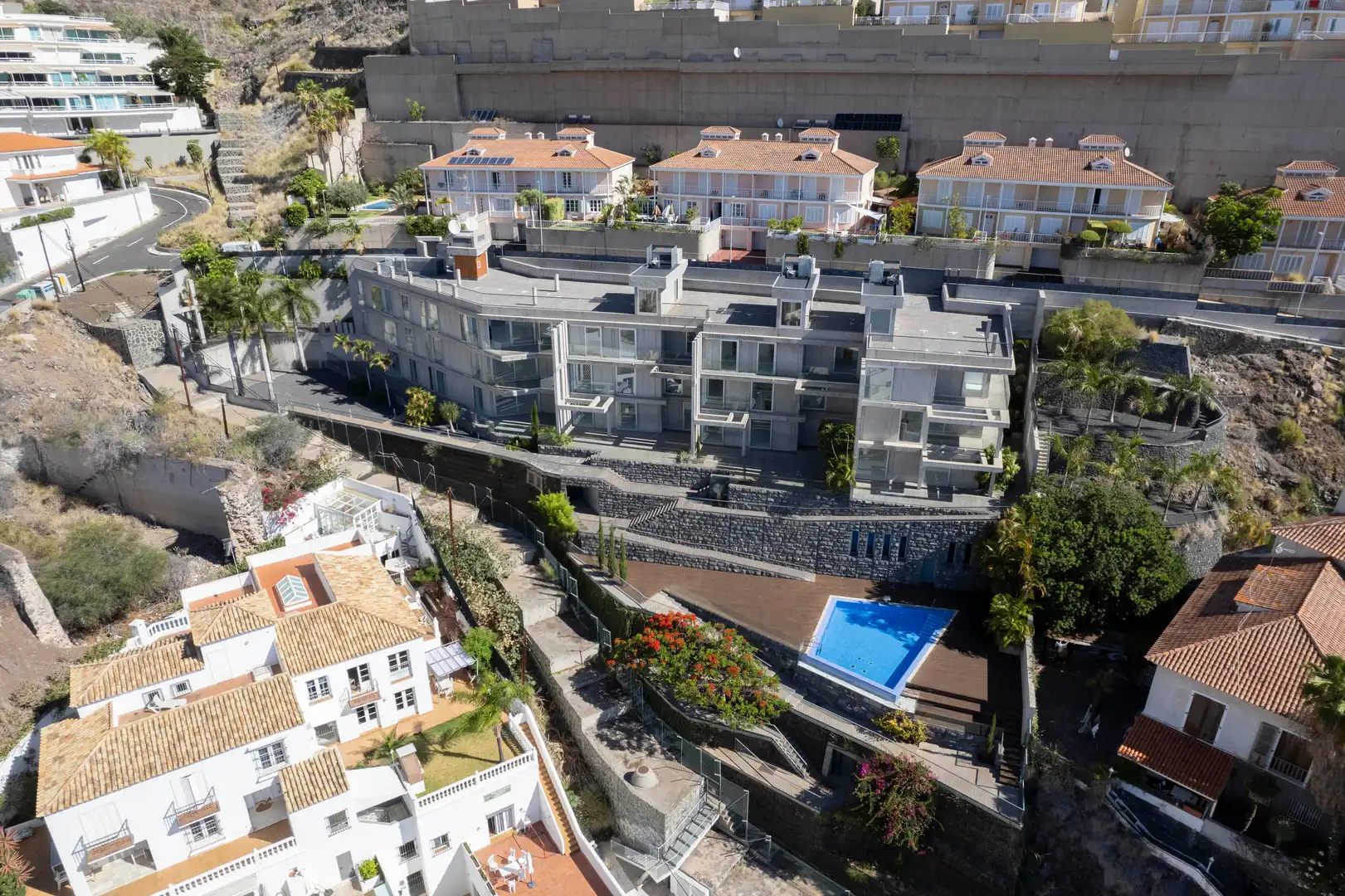 Außenansicht von Wohnung zum Verkauf in Santa Cruz de Tenerife mit Privatgarten und Terrasse