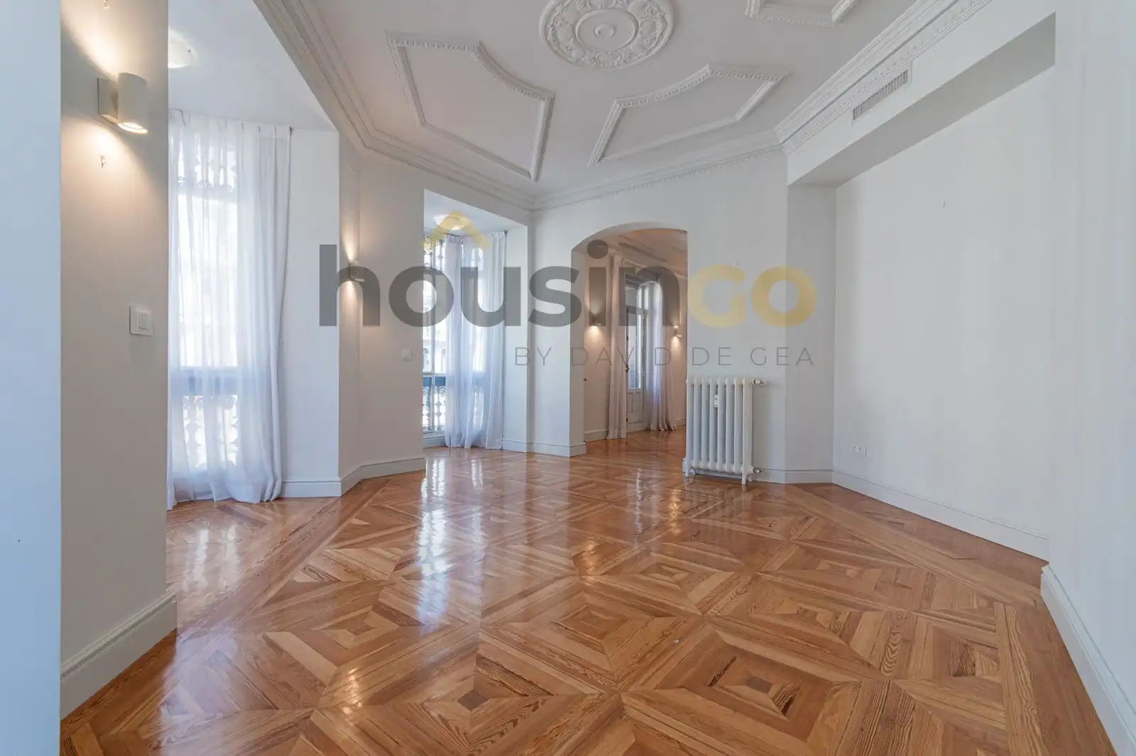 Living room of Flat for rent in Madrid  with Air Conditioner, Heating and Terrace