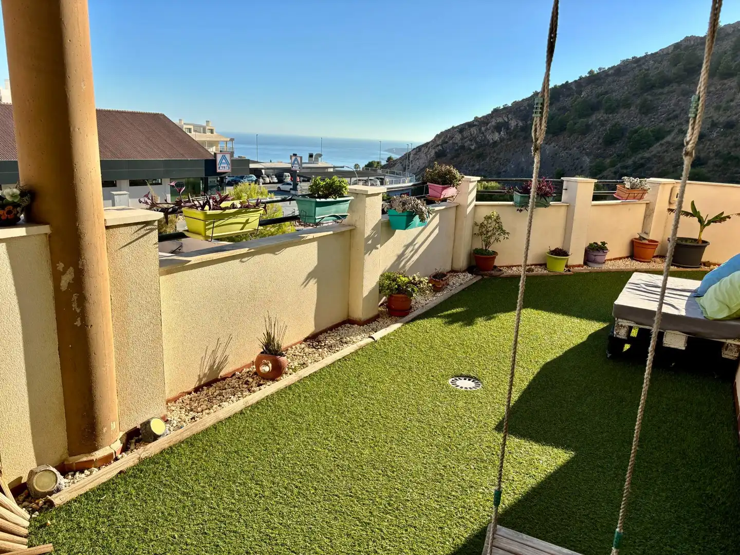 Terrace of Flat for sale in Benalmádena  with Air Conditioner, Private garden and Terrace