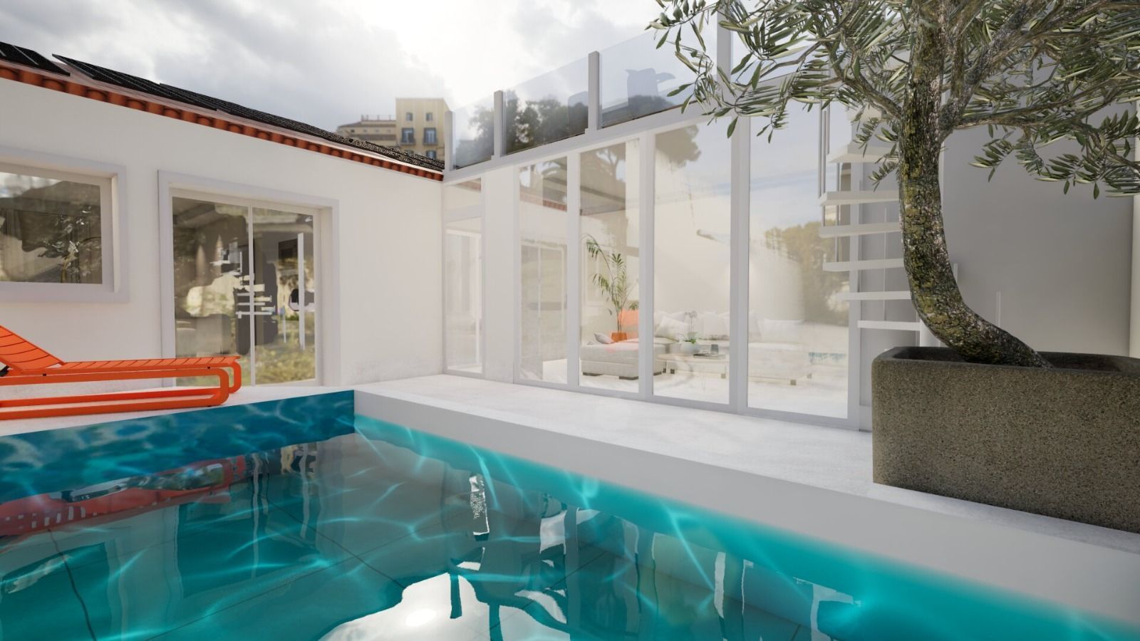 Swimming pool of Single-family semi-detached for sale in Fuengirola  with Air Conditioner, Heating and Private garden