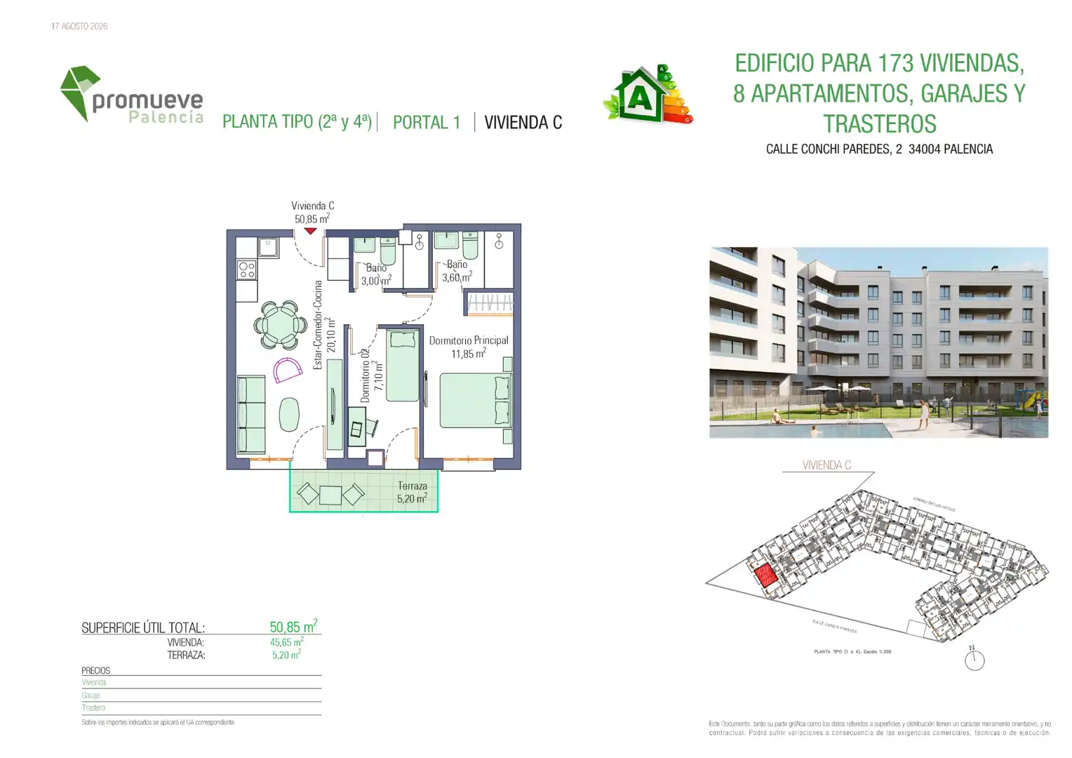 Apartamento en venta en Palencia con Terraza, Trastero y Piscina comunitaria