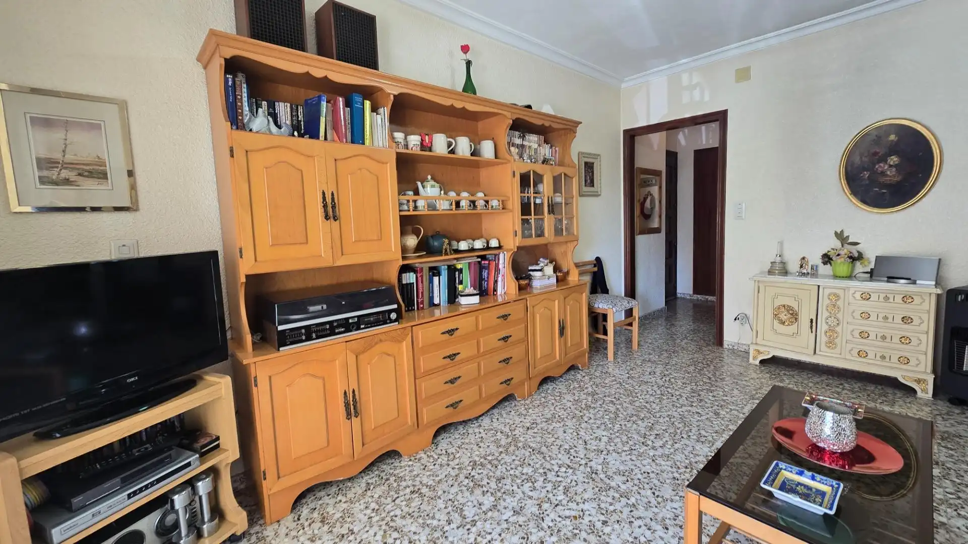 Sala d'estar de Apartament de lloguer en Santa Pola amb Terrassa i Moblat