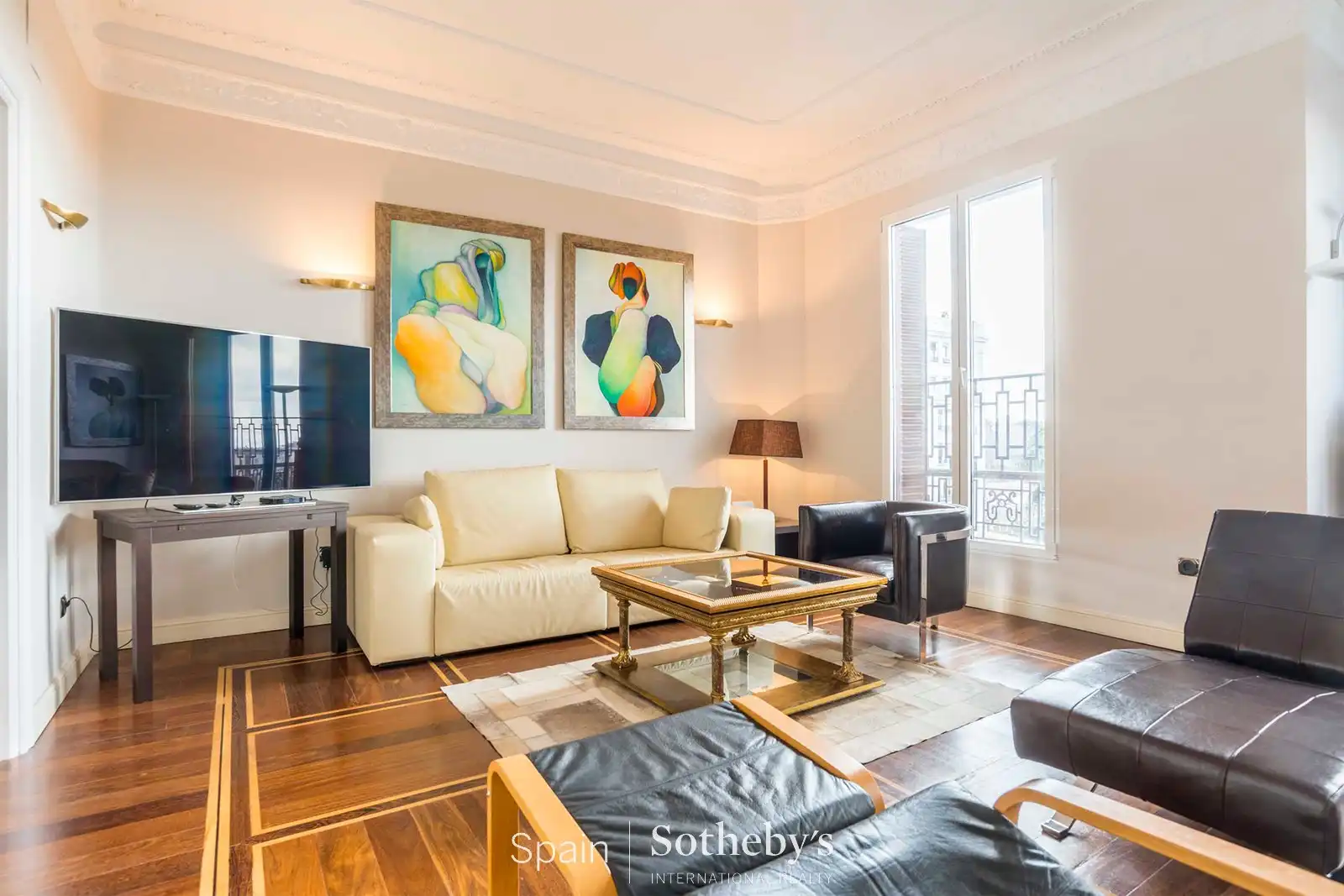 Sala d'estar de Apartament de lloguer en Madrid amb Aire condicionat i Calefacció
