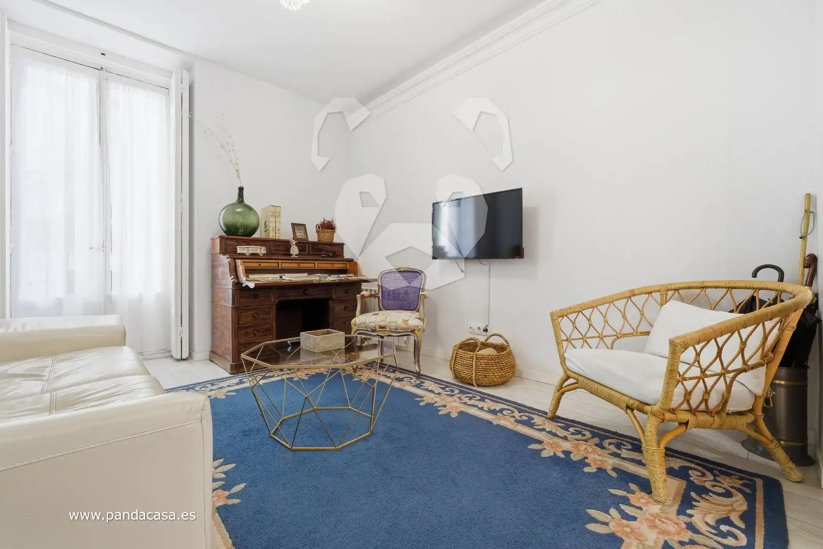 Wohnzimmer von Wohnung zum Verkauf in Madrid mit Klimaanlage, Heizung und Parkett
