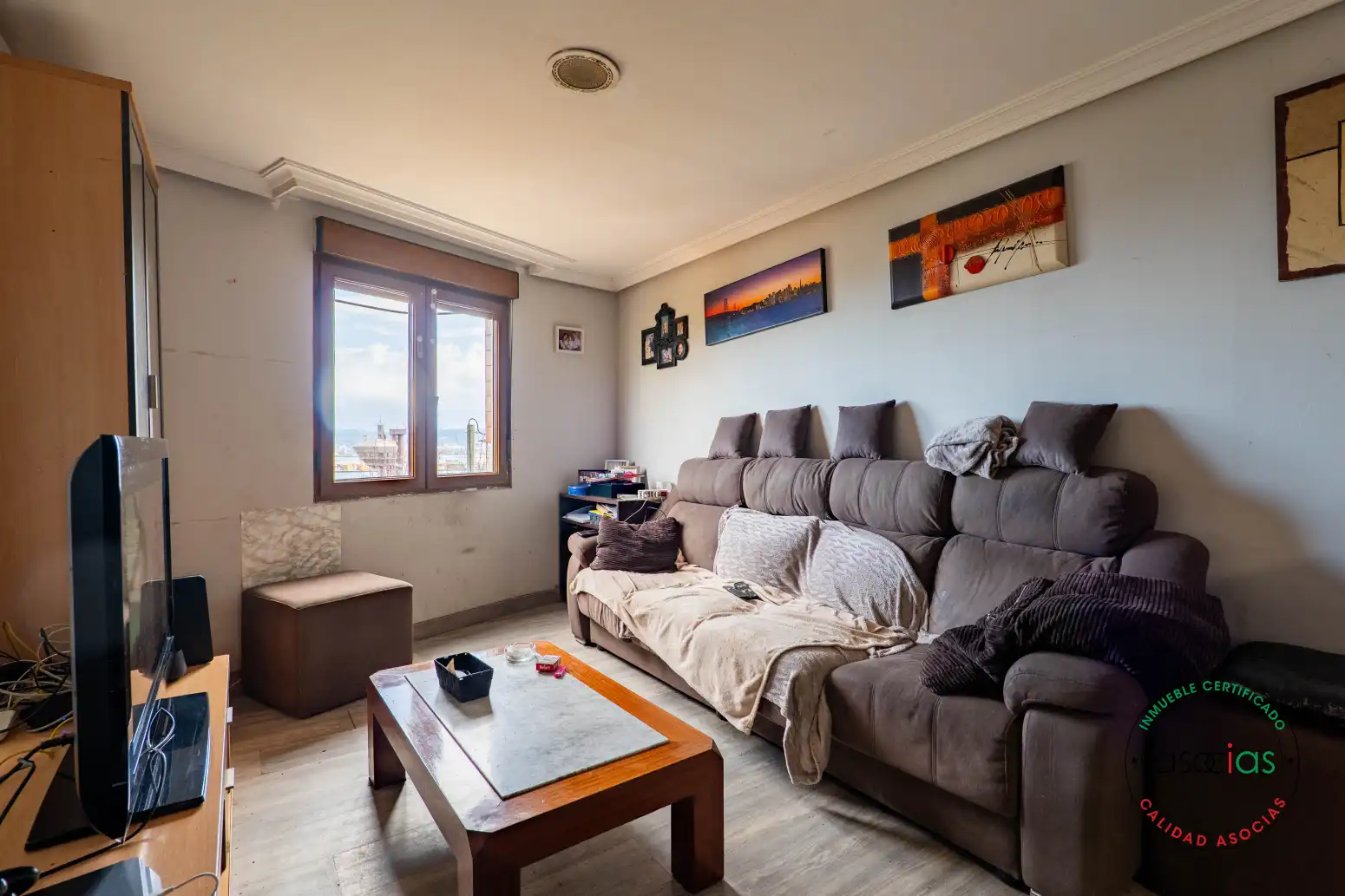 Sala de estar de Casa adosada en venta en Gijón  con Calefacción, Terraza y Trastero