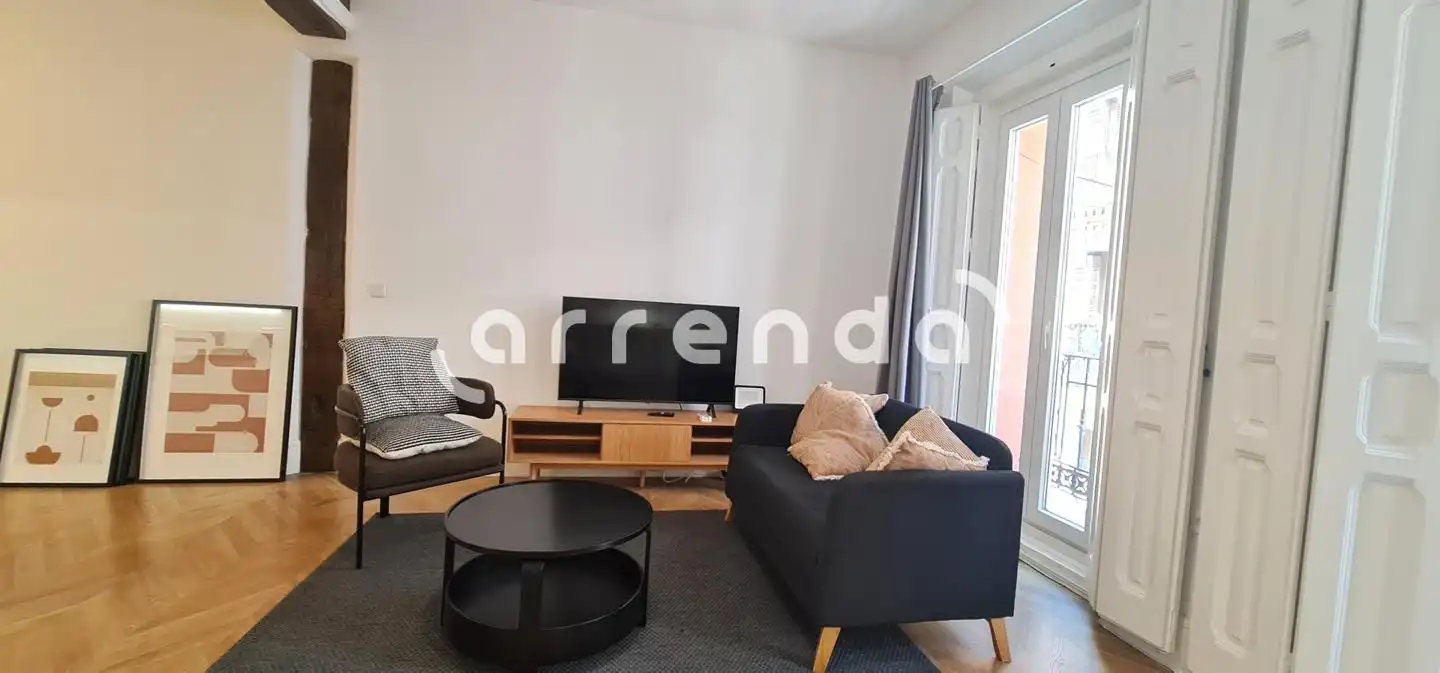 Wohnzimmer von Wohnung zur Miete in Madrid mit Klimaanlage und Möbliert