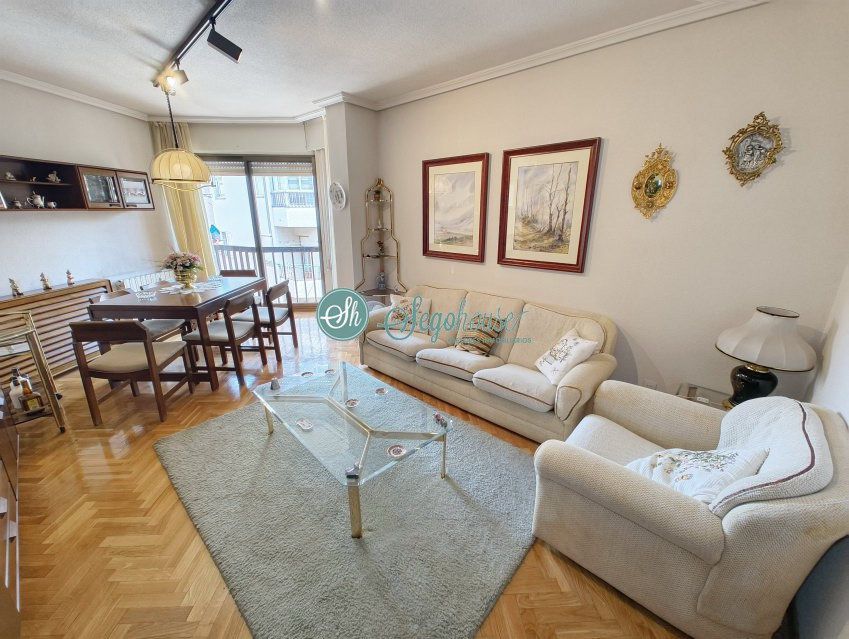 Sala d'estar de Pis en venda en Segovia Capital amb Calefacció, Parquet i Terrassa
