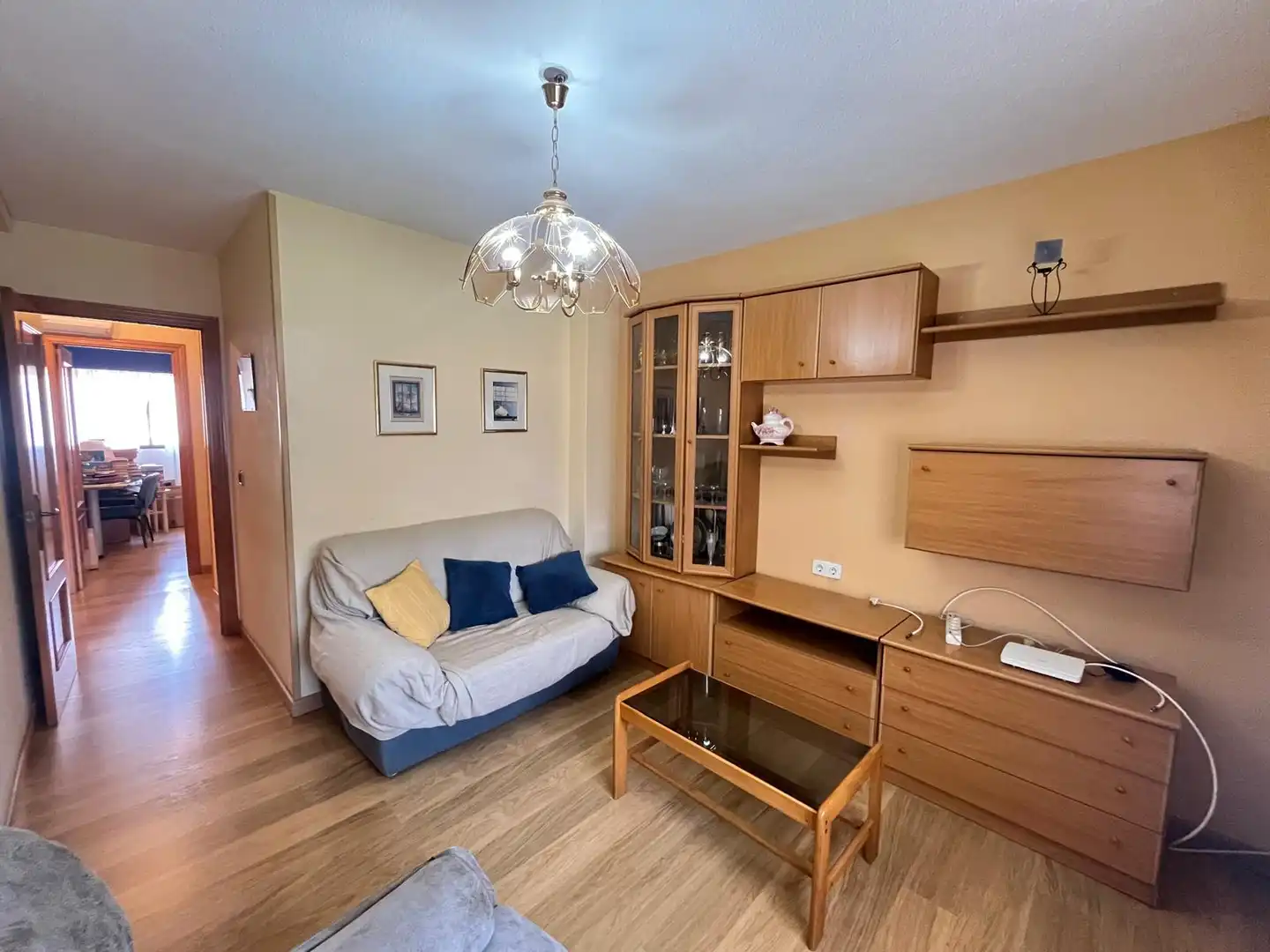 Sala d'estar de Pis en venda en Cartagena amb Aire condicionat, Parquet i Moblat