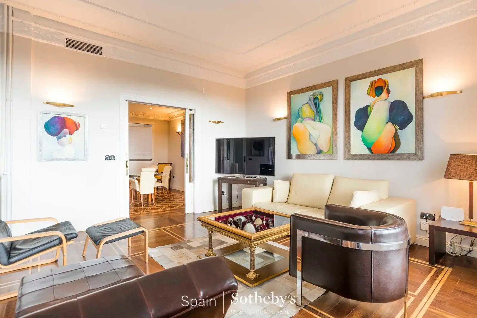 Sala d'estar de Apartament de lloguer en Madrid amb Aire condicionat i Calefacció