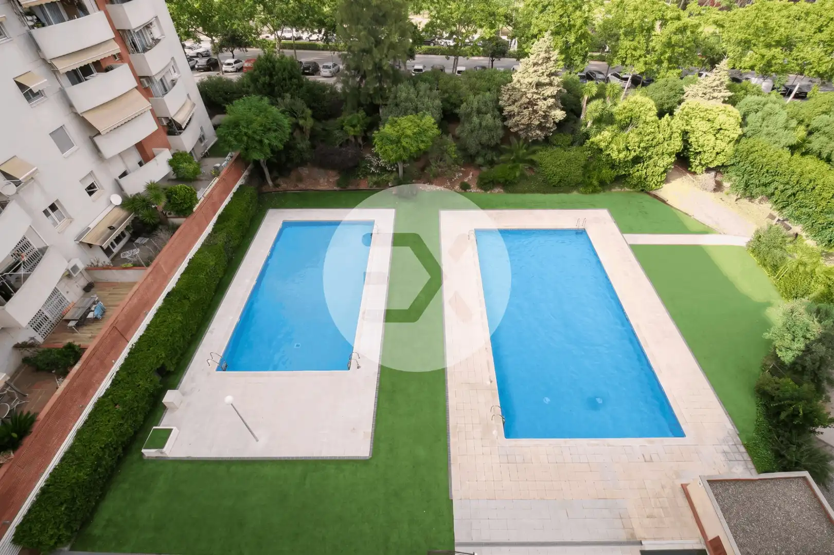 Swimming pool of Flat for sale in Castelldefels  with Heating, Parquet flooring and Terrace