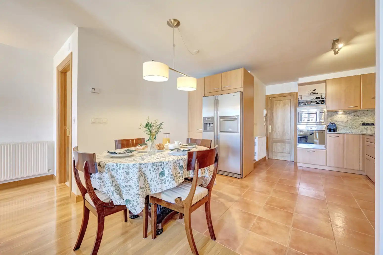 Dining room of Flat for sale in  Pamplona / Iruña  with Heating, Parquet flooring and Storage room