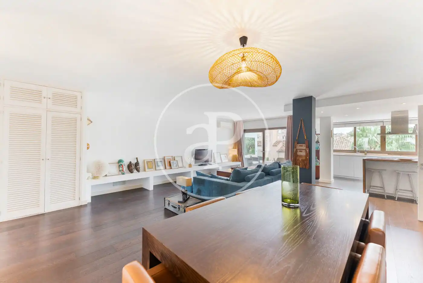 Sala de estar de Ático de alquiler en  Palma de Mallorca con Aire acondicionado, Calefacción y Terraza