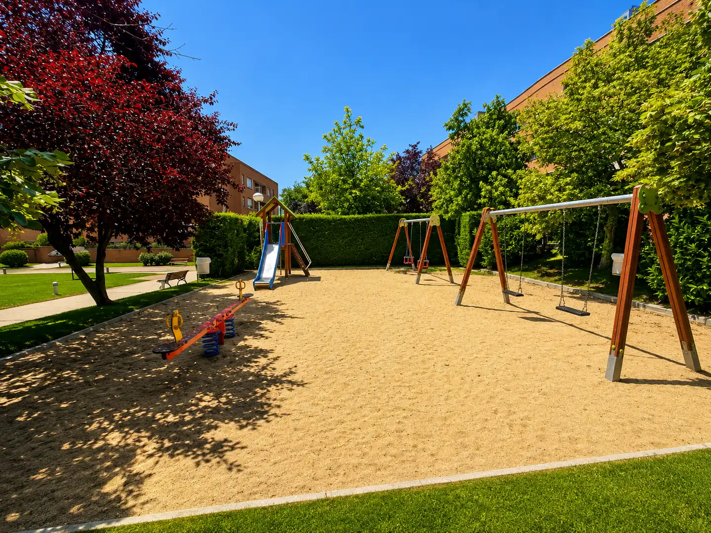 Garden of Flat for sale in Pozuelo de Alarcón  with Air Conditioner, Heating and Storage room