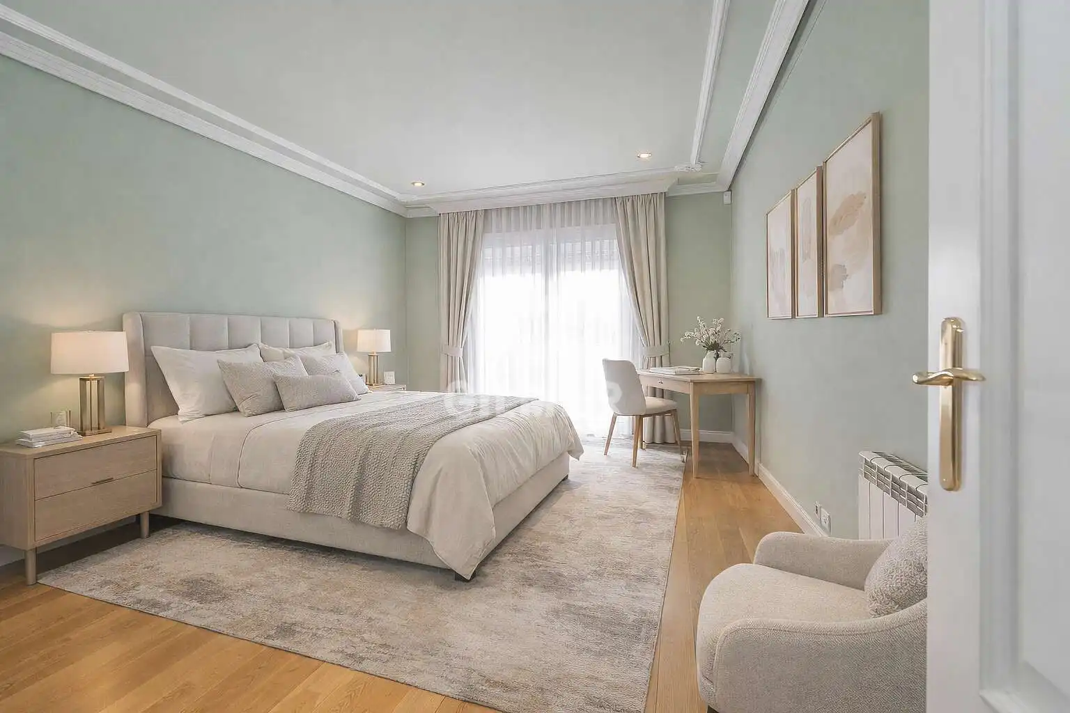 Bedroom of Houses for sale in Pozuelo de Alarcón  with Heating, Private garden and Swimming Pool