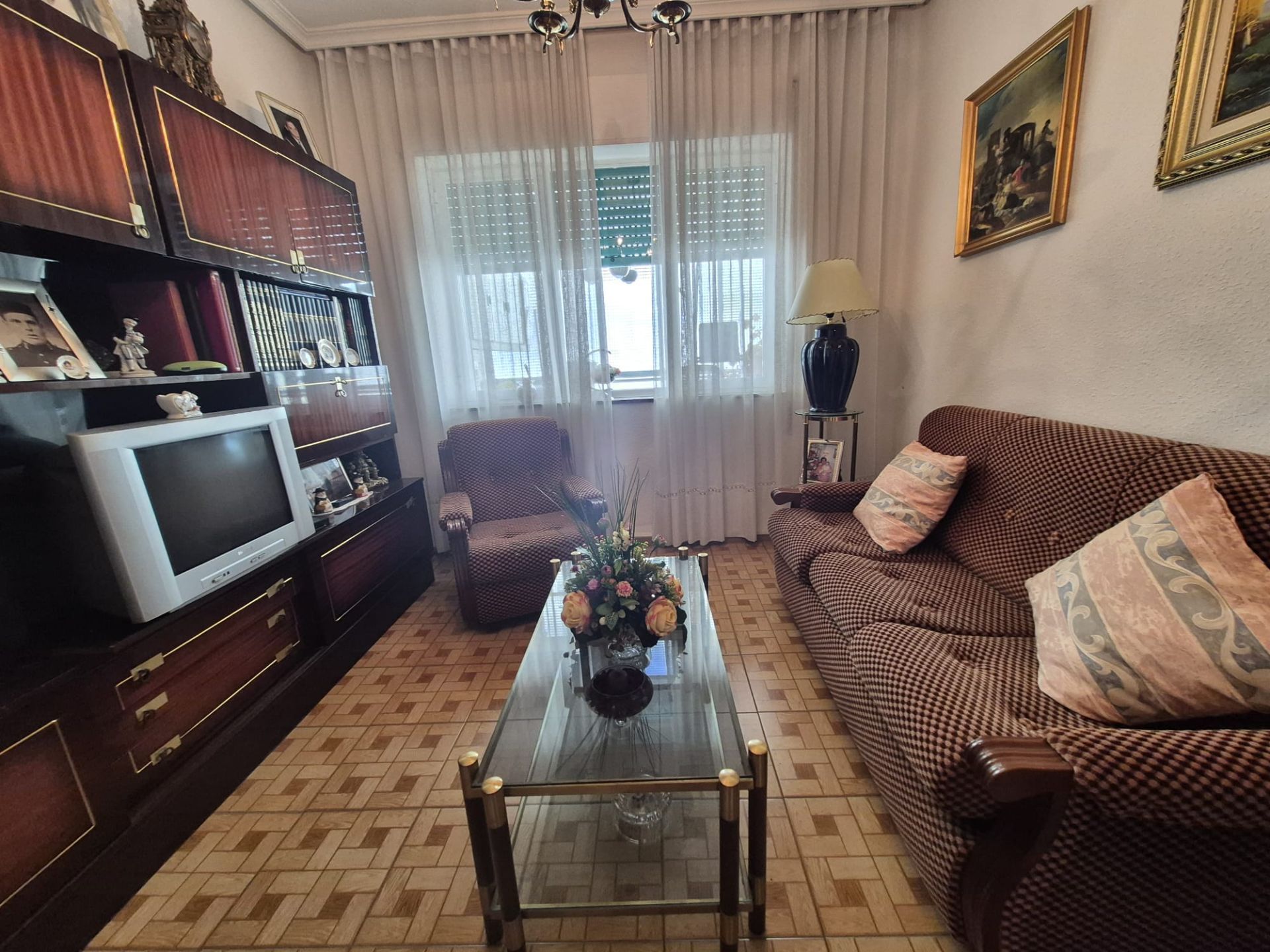 Living room of Flat for sale in Ávila Capital  with Heating, Terrace and Furnished