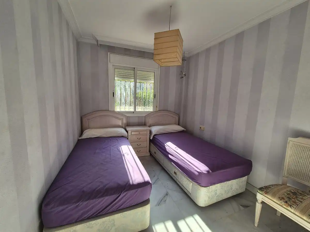 Bedroom of Flat for sale in Marbella  with Air Conditioner, Private garden and Terrace