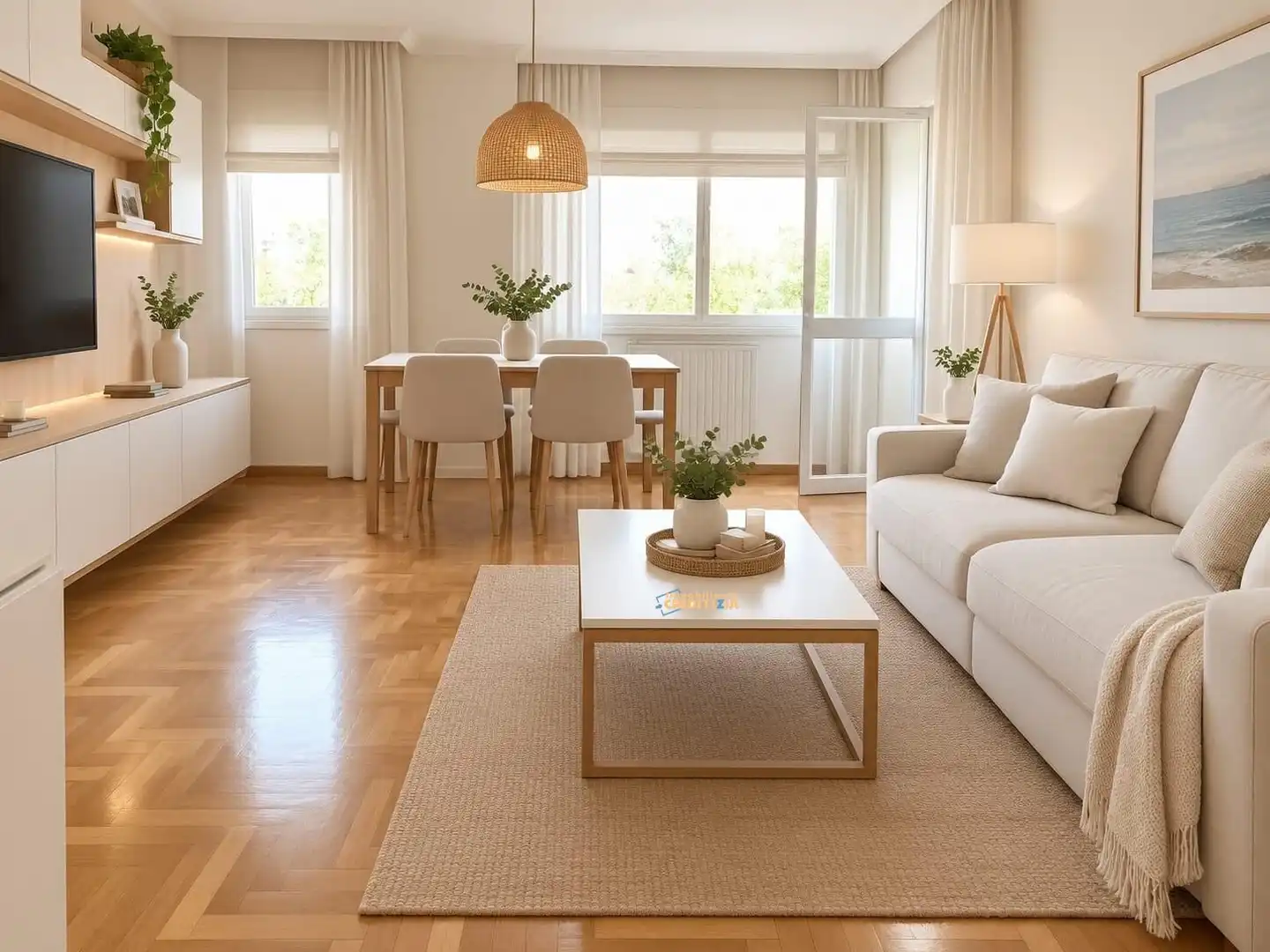 Sala d'estar de Pis en venda en Vigo  amb Calefacció, Parquet i Traster