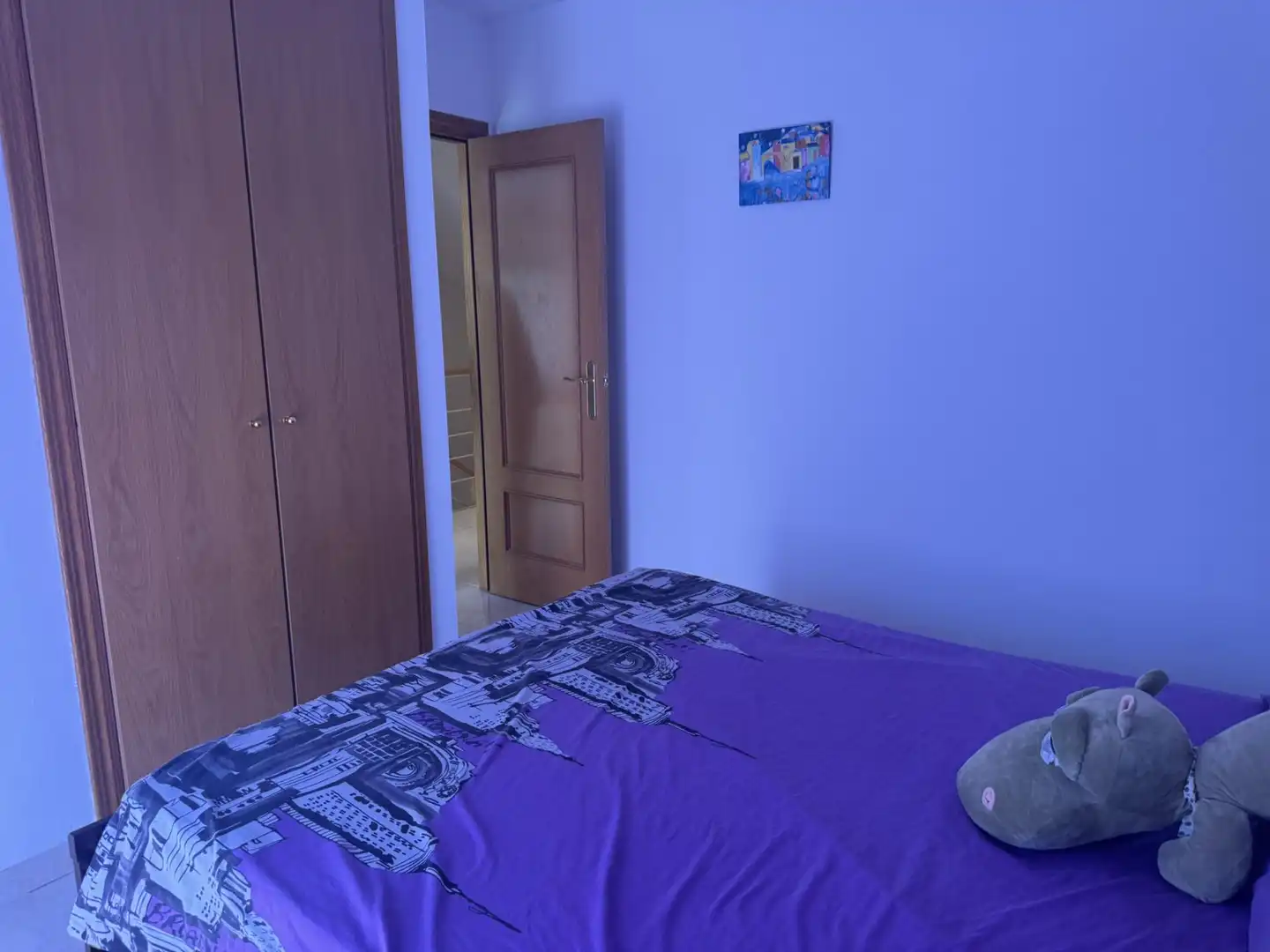 Schlafzimmer von Einfamilien-Reihenhaus zum Verkauf in Guissona mit Heizung, Privatgarten und Ofen