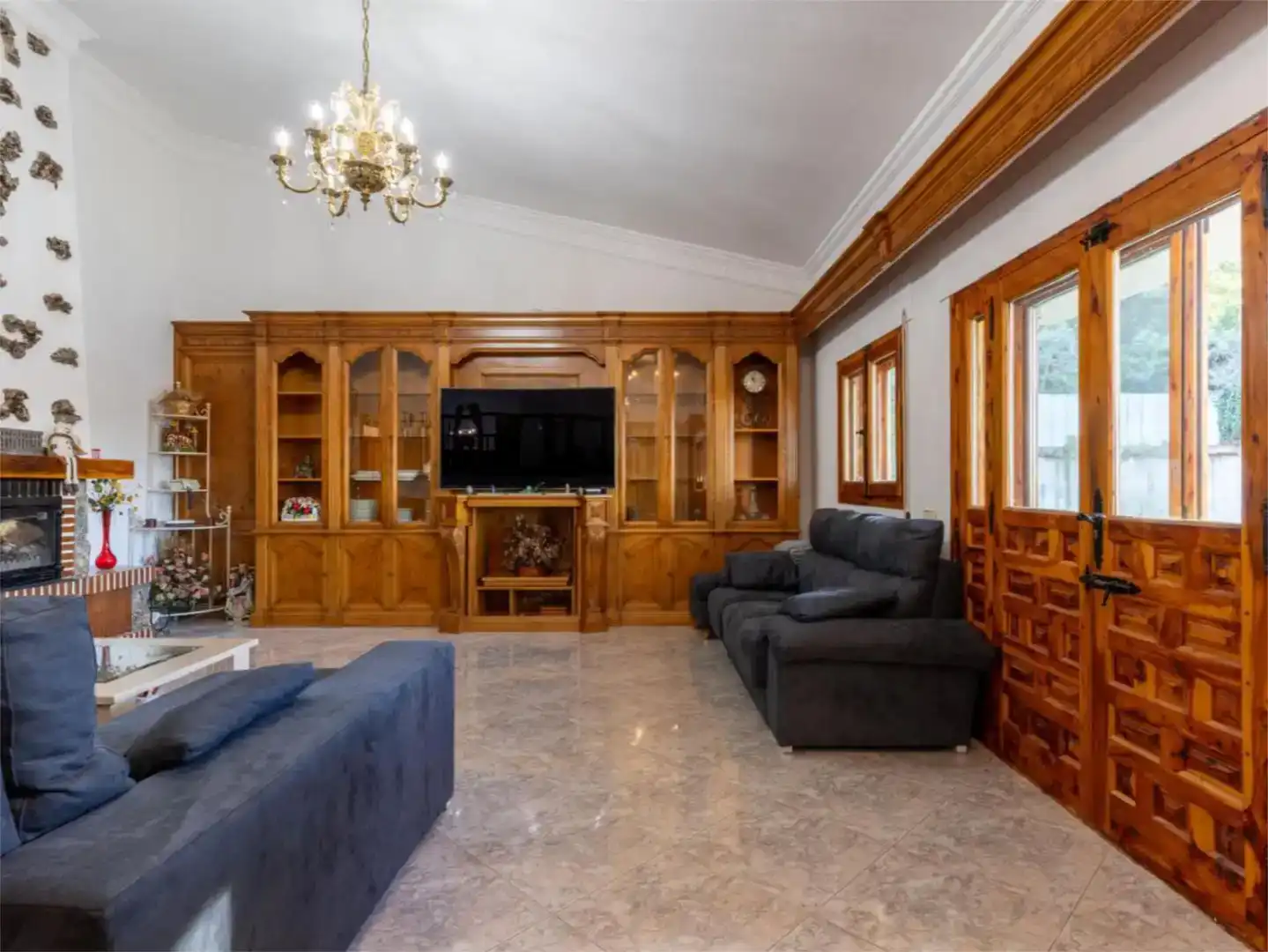 Sala de estar de Casa o chalet en venta en Tres Cantos con Piscina