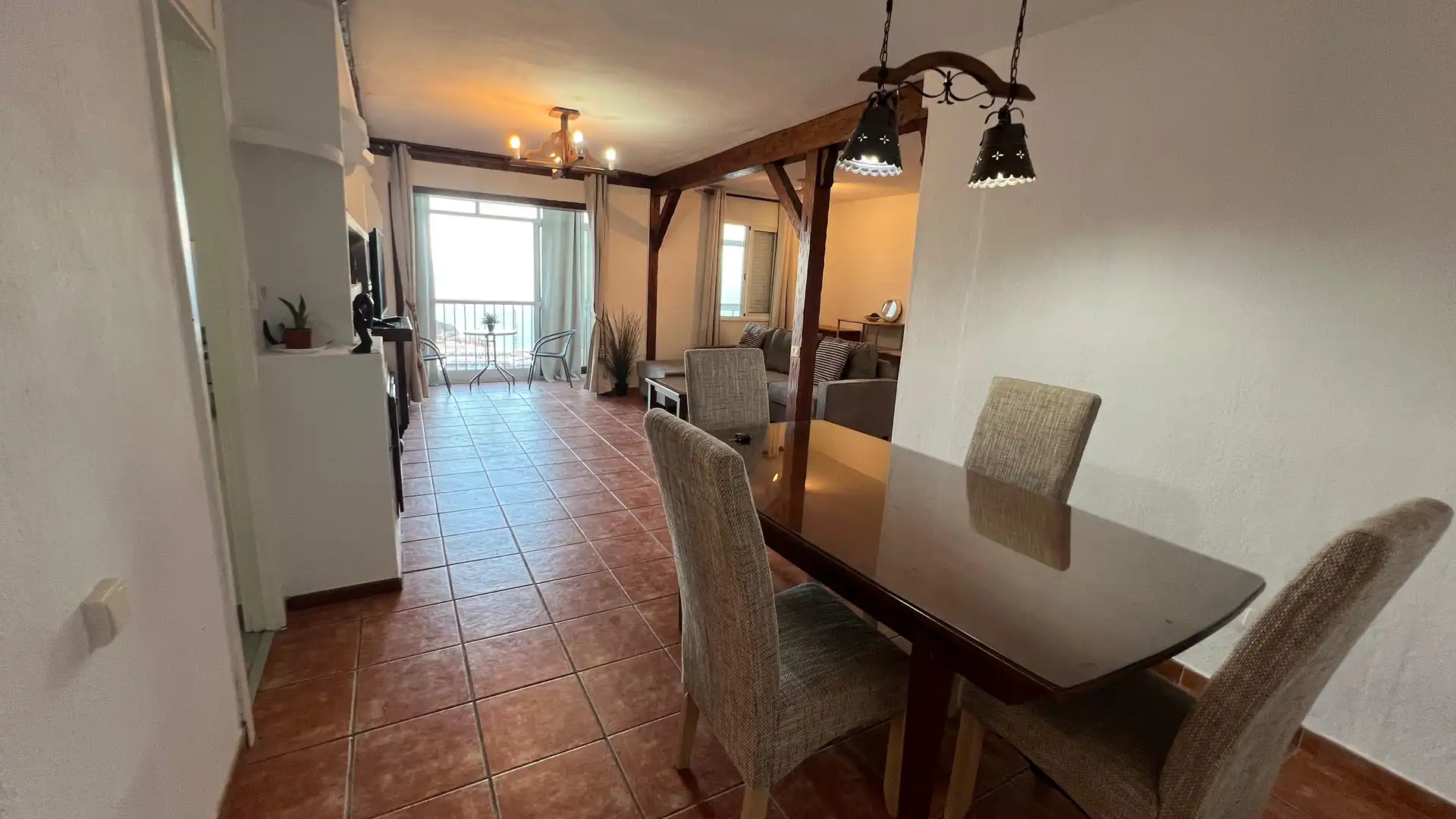 Comedor de Piso de alquiler en Santa Cruz de Tenerife con Jardín privado, Terraza y Amueblado
