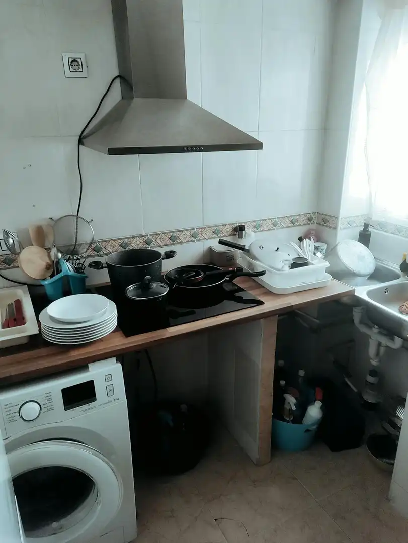 Cocina de Piso de alquiler en Valencia con Aire acondicionado, Calefacción y Amueblado