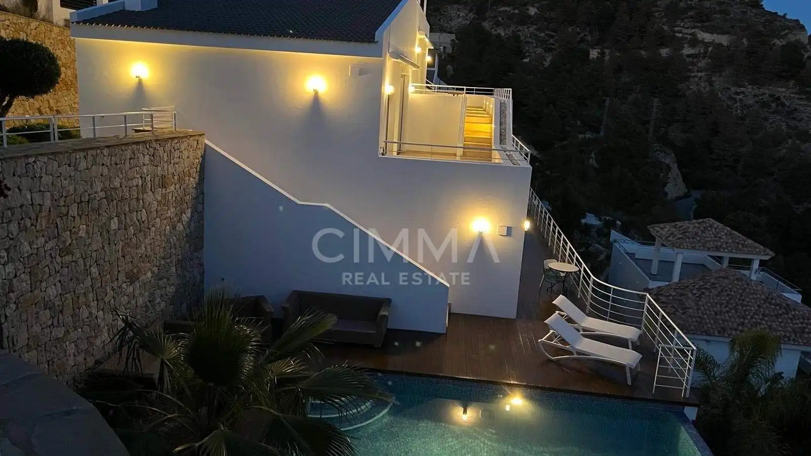 Vista exterior de Casa o chalet en venta en Altea con Calefacción y Piscina