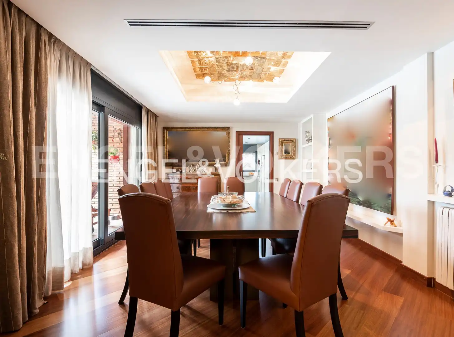 Dining room of Houses for sale in Sant Cugat del Vallès  with Air Conditioner, Heating and Private garden