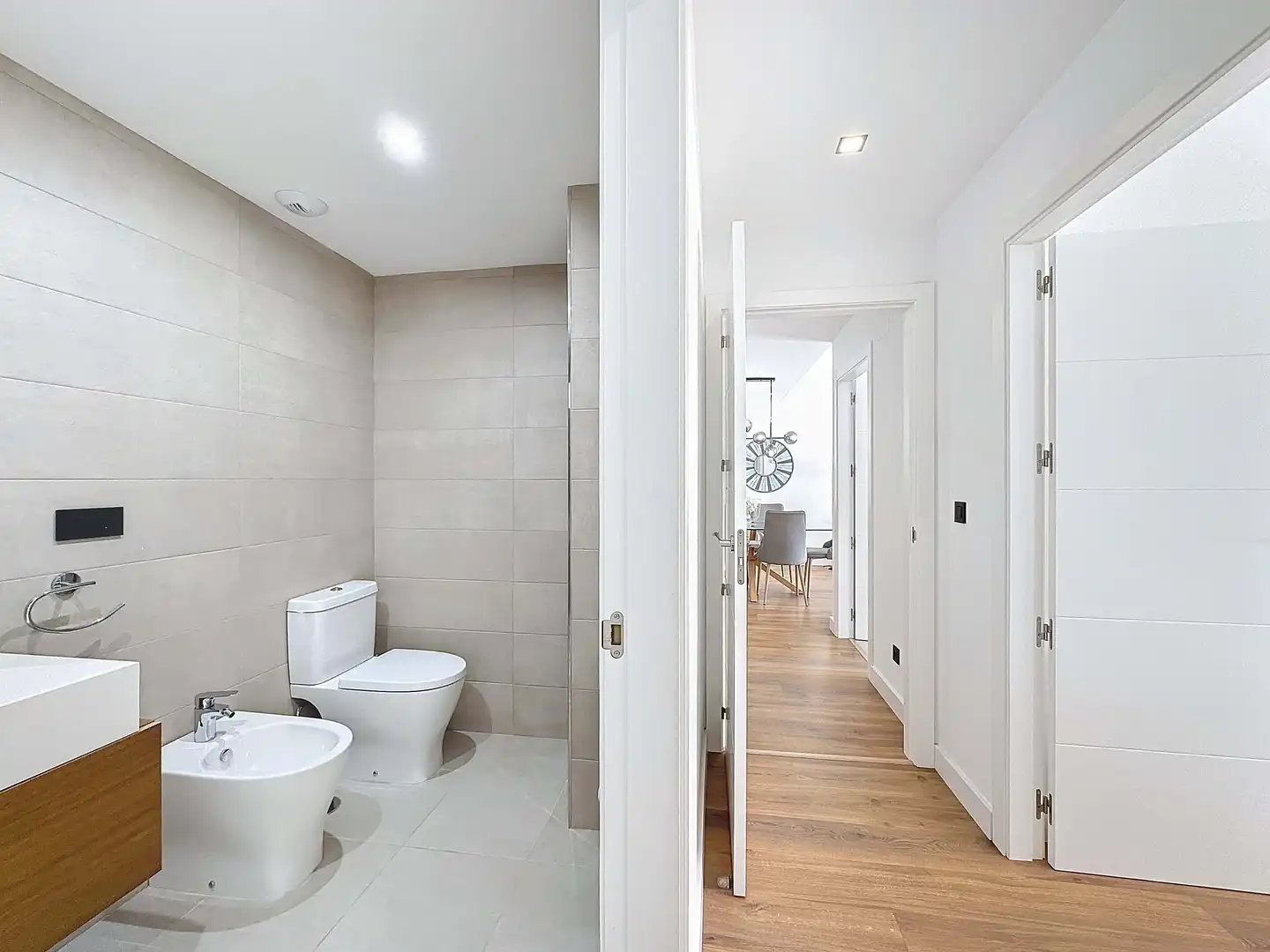 Badezimmer von Wohnung zum Verkauf in Sanxenxo mit Heizung, Terrasse und Schwimmbad