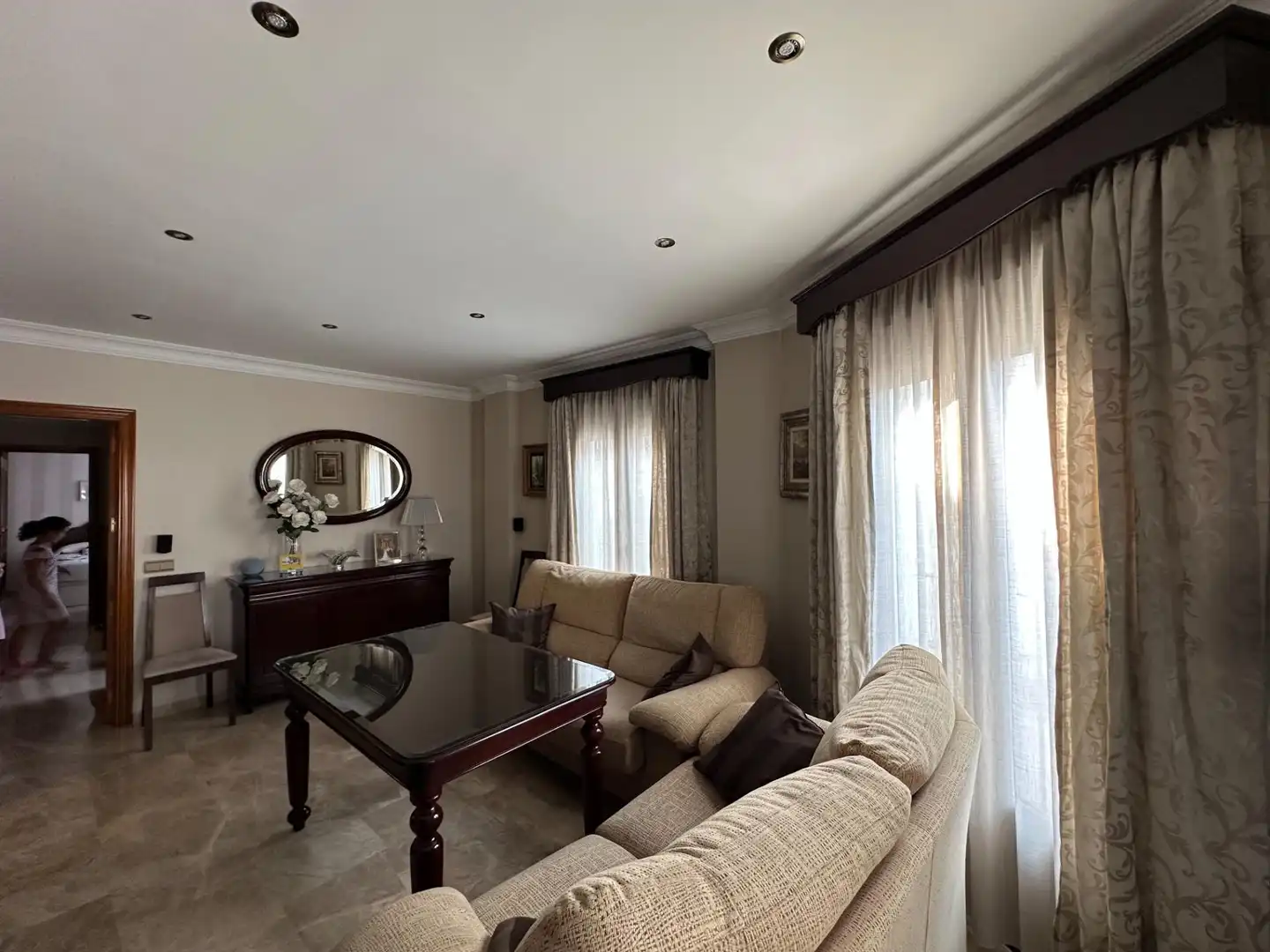 Living room of Flat for sale in Antequera  with Air Conditioner and Balcony