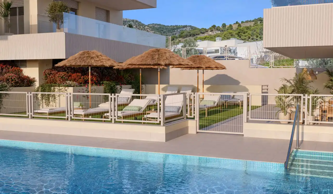 Piscina de Pis en venda en Benalmádena amb Aire condicionat, Calefacció i Terrassa