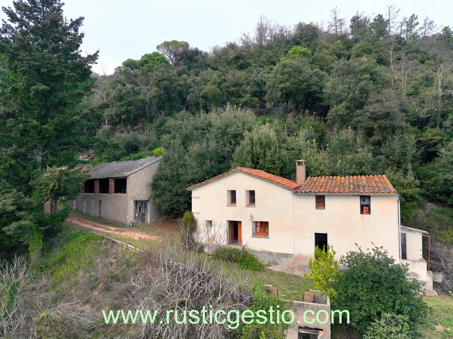 Vista exterior de Finca rústica en venta en Sant Hilari Sacalm con Jardín privado y Balcón