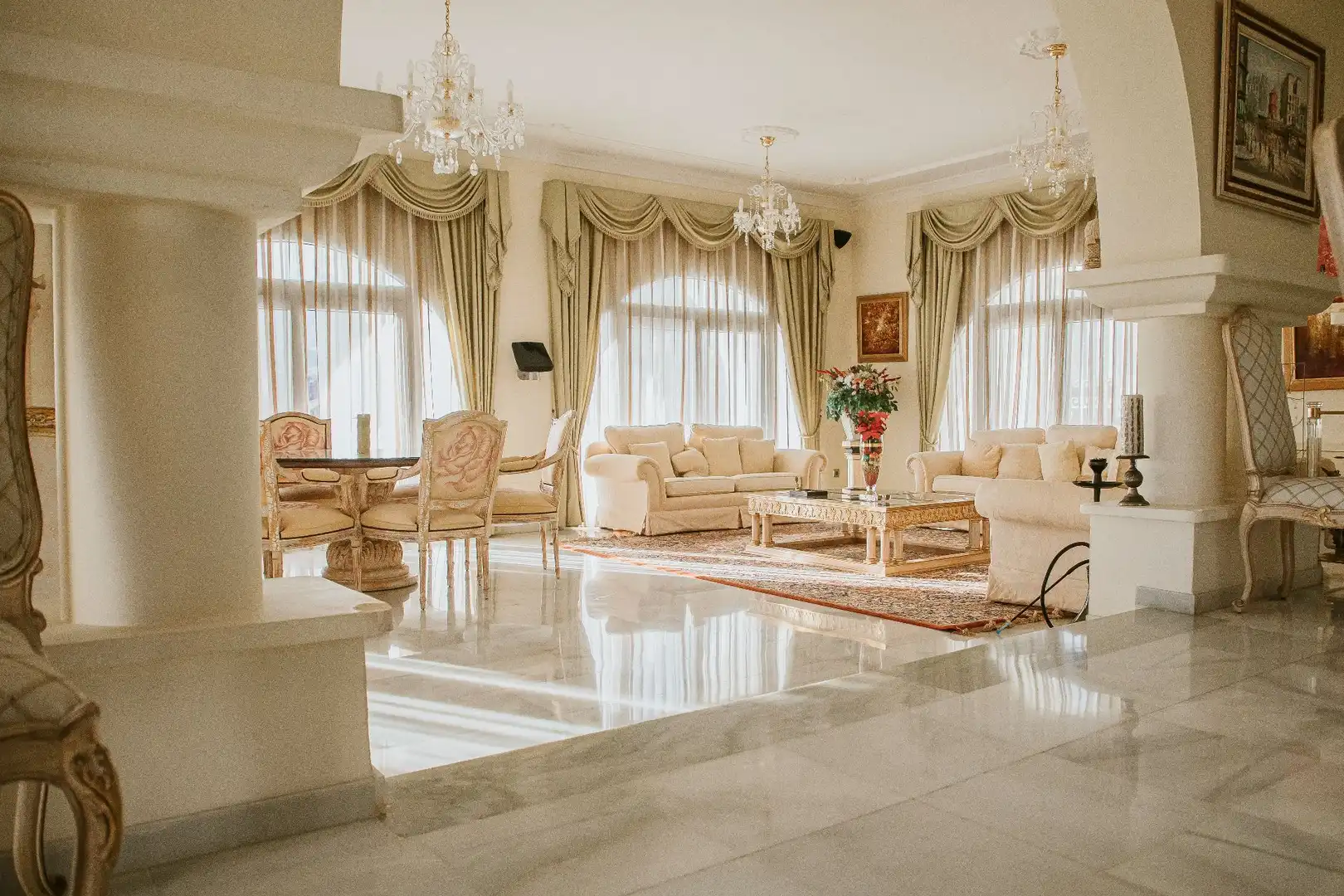 Sala de estar de Casa o chalet en venta en Benalmádena con Aire acondicionado, Terraza y Piscina