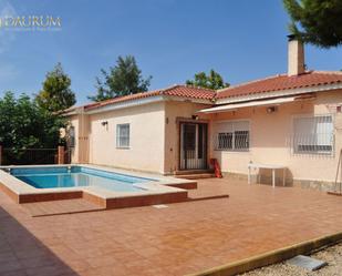 Exterior view of House or chalet for sale in San Vicente del Raspeig / Sant Vicent del Raspeig  with Terrace, Storage room and Swimming Pool