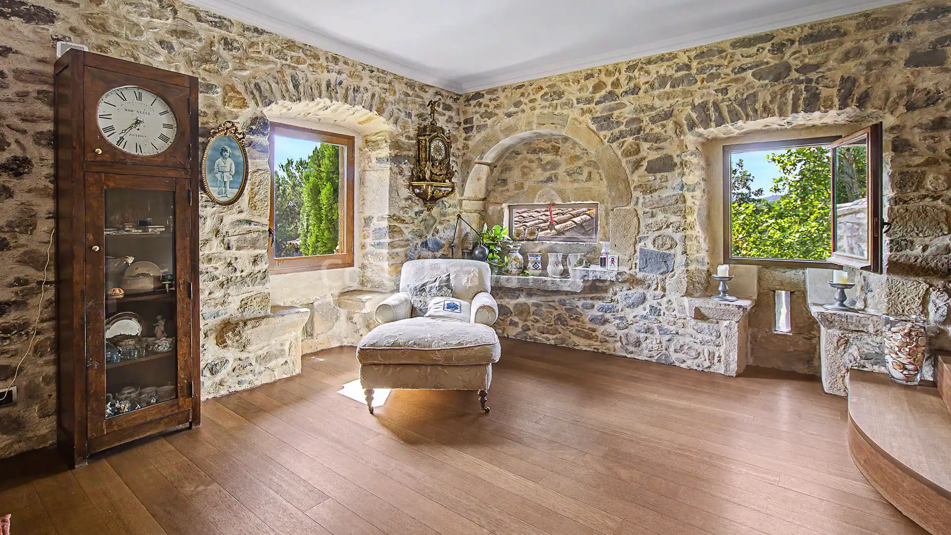 Sala d'estar de Finca rústica en venda en Sant Gregori amb Aire condicionat, Calefacció i Jardí privat