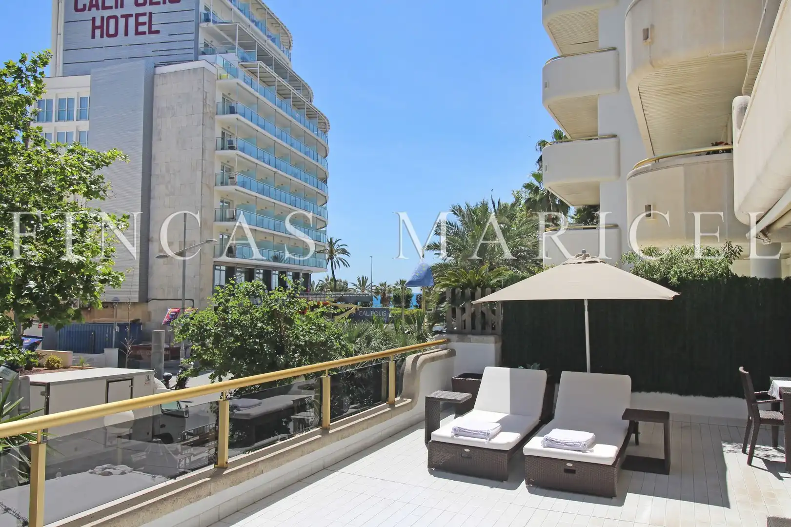 Terrasse von Wohnung zum Verkauf in Sitges mit Klimaanlage, Heizung und Terrasse