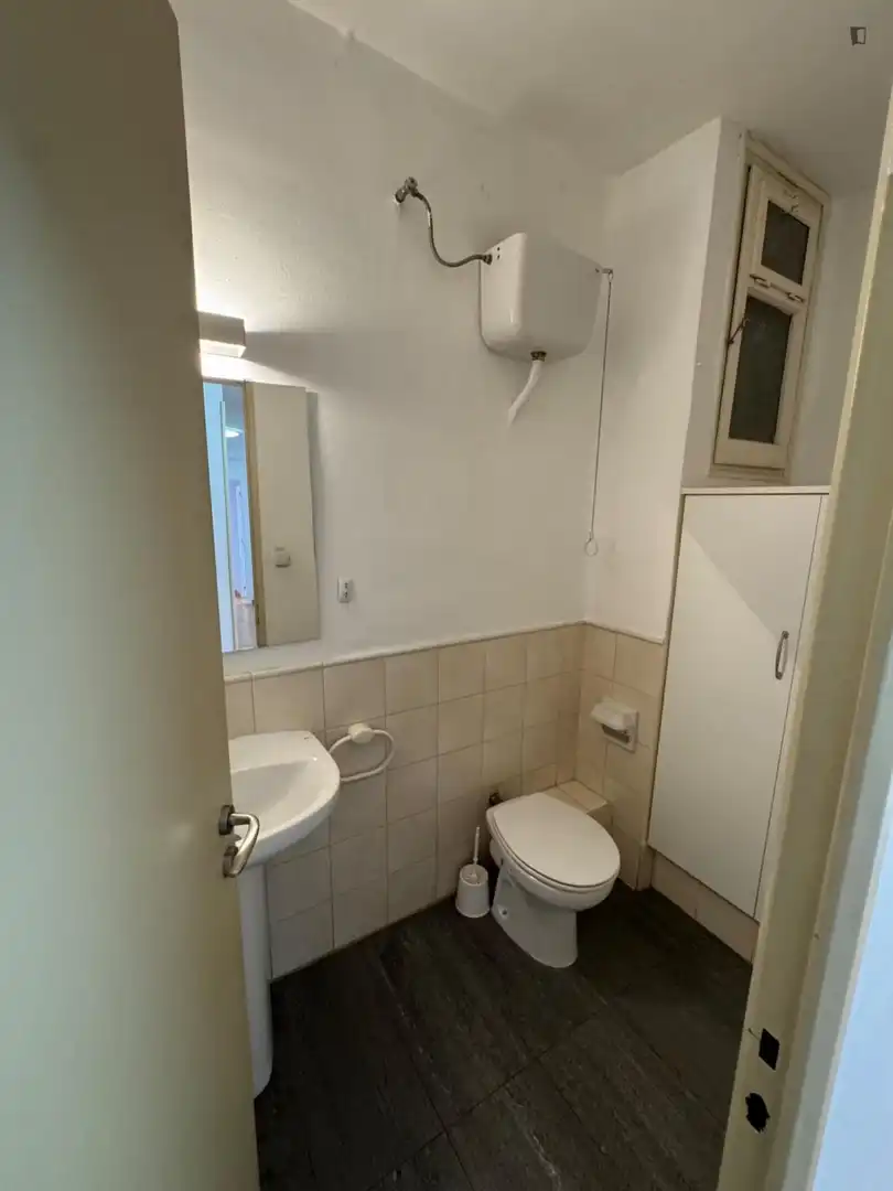 Bathroom of Apartments for share in Sabadell  with Furnished, Washing machine and Internet