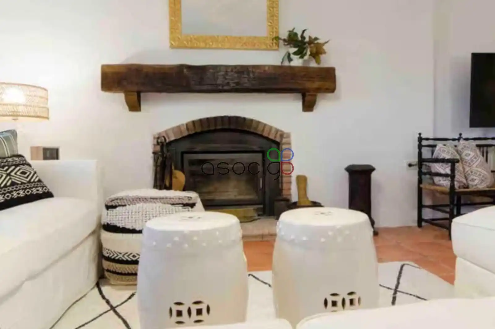 Sala de estar de Casa o chalet en venta en Heras de Ayuso con Terraza y Piscina