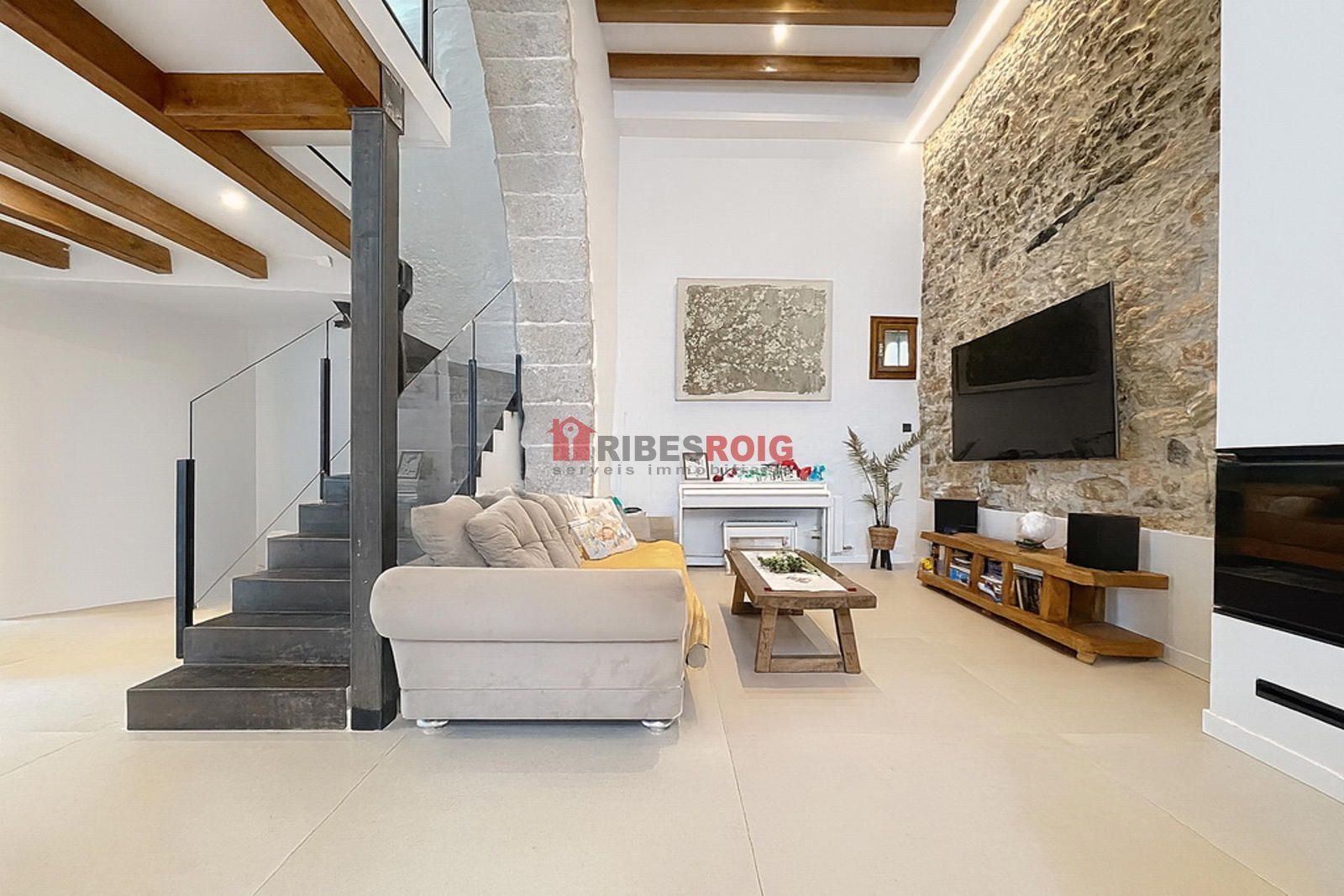 Living room of Single-family semi-detached for sale in Sant Pere de Ribes  with Air Conditioner, Heating and Terrace