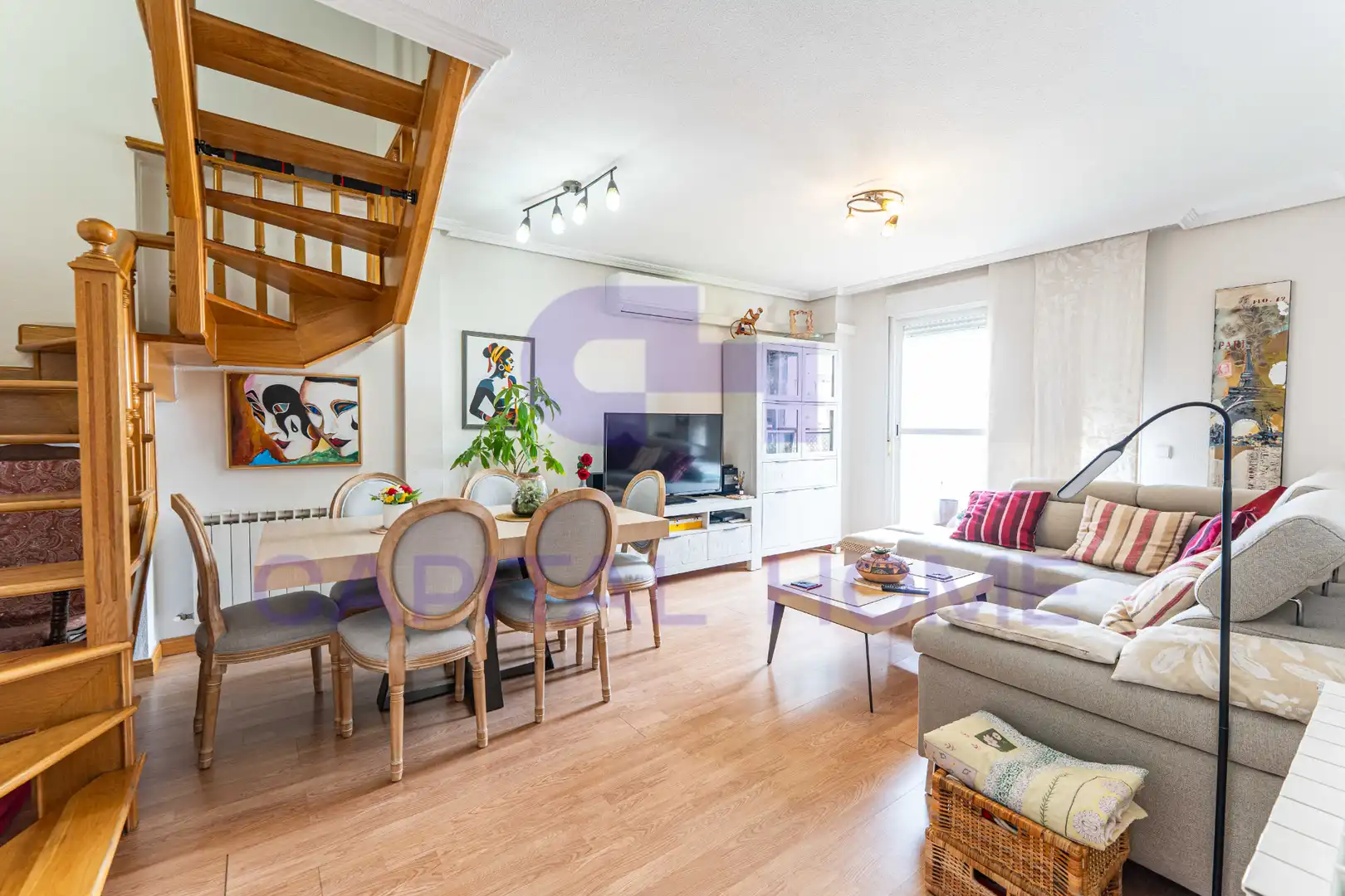 Wohnzimmer von Maisonette zum Verkauf in Alcorcón mit Klimaanlage, Heizung und Parkett
