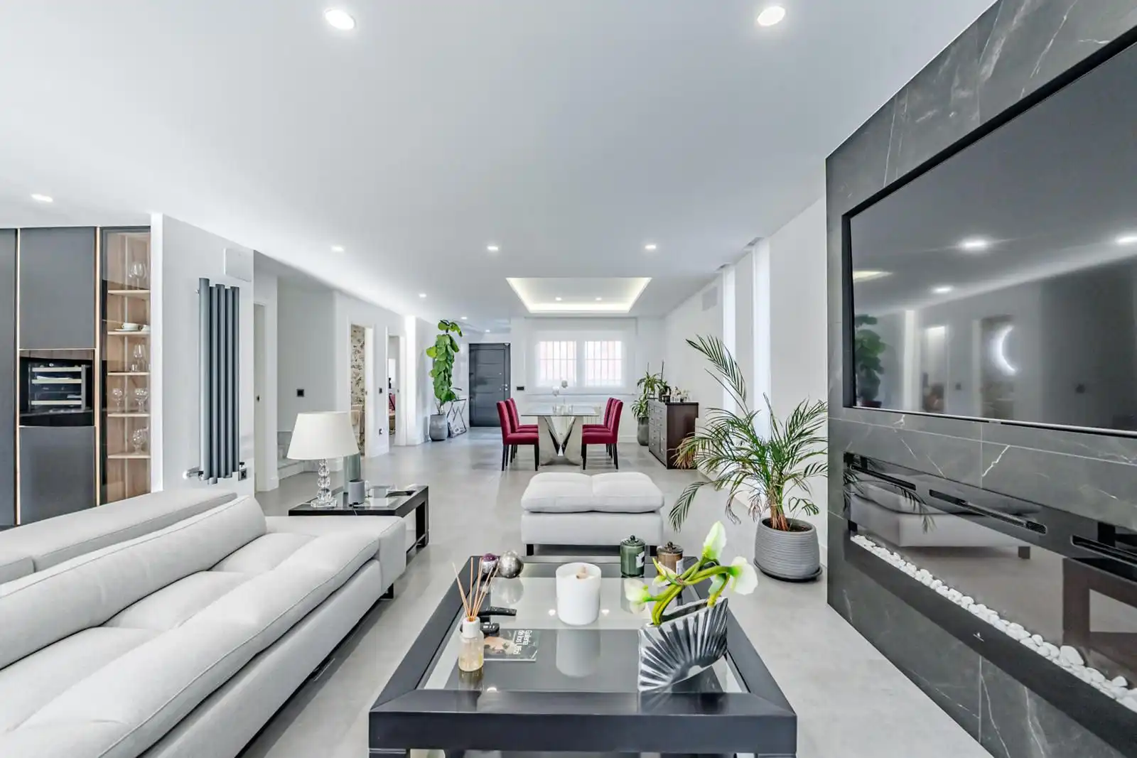 Sala de estar de Casa adosada en venta en Torrejón de la Calzada con Aire acondicionado, Calefacción y Terraza