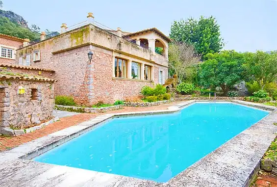 Piscina de Finca rústica en venta en Escorca con Jardín privado, Terraza y Piscina