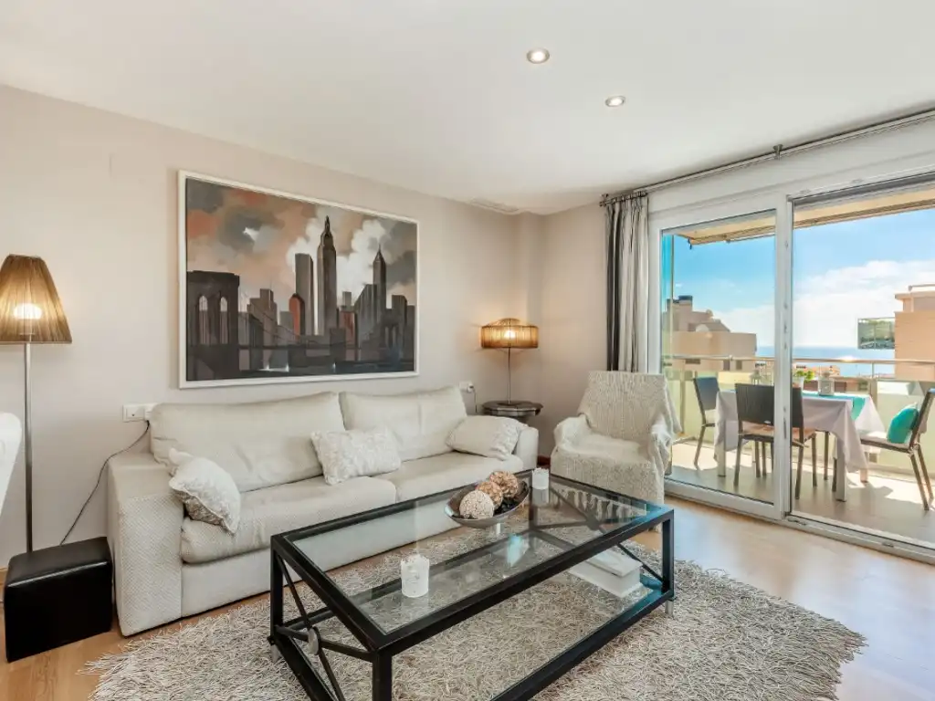 Living room of Attic for sale in El Campello  with Air Conditioner, Private garden and Terrace