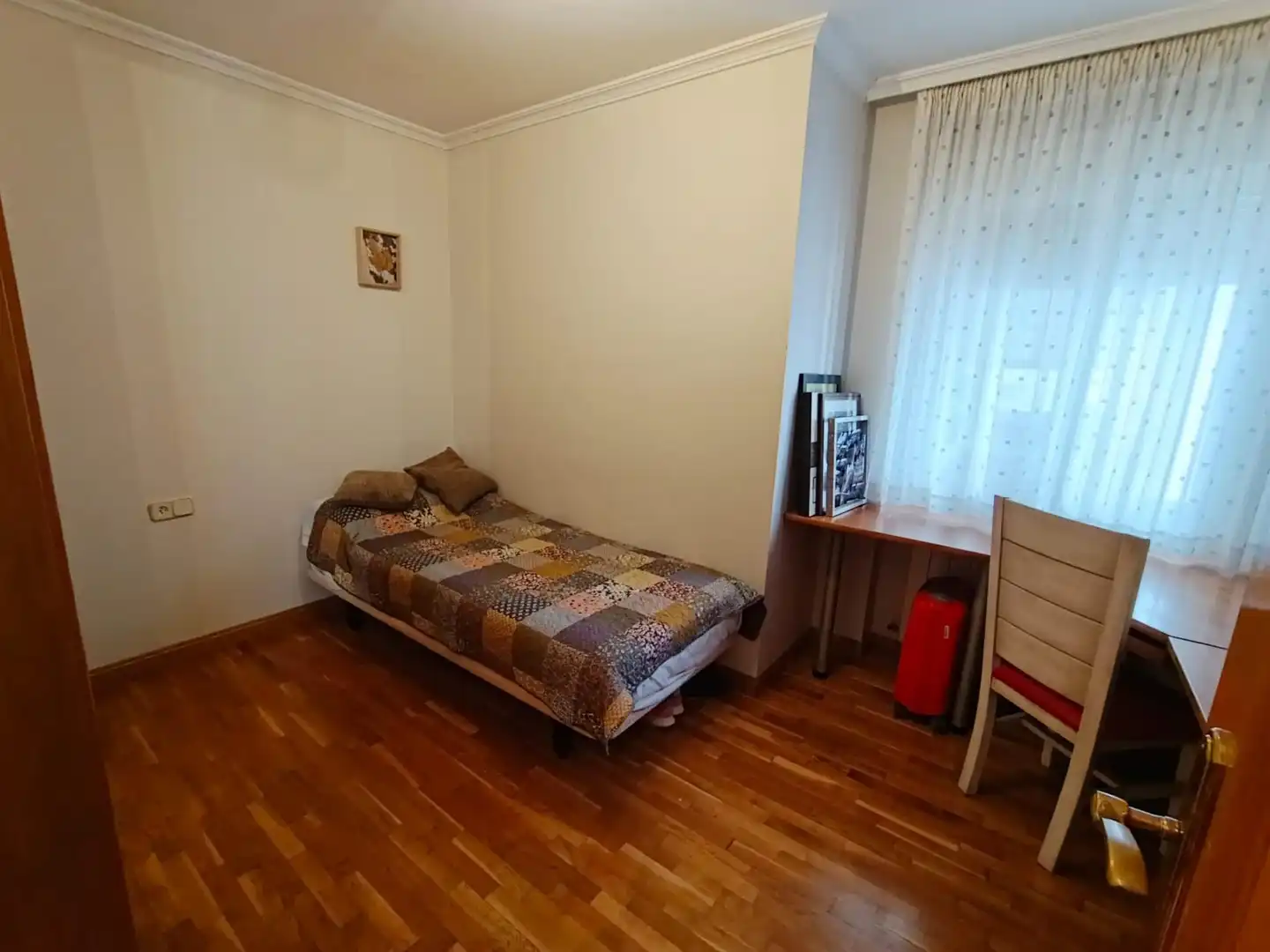 Bedroom of Flat for rent in Albacete  with Air Conditioner, Heating and Parquet flooring