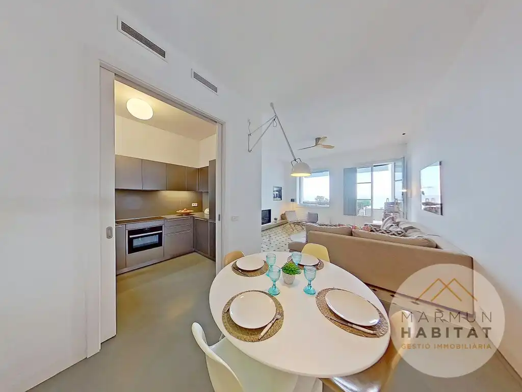 Sala de estar de Casa o chalet de alquiler en Caldes d'Estrac con Terraza, Piscina y Amueblado