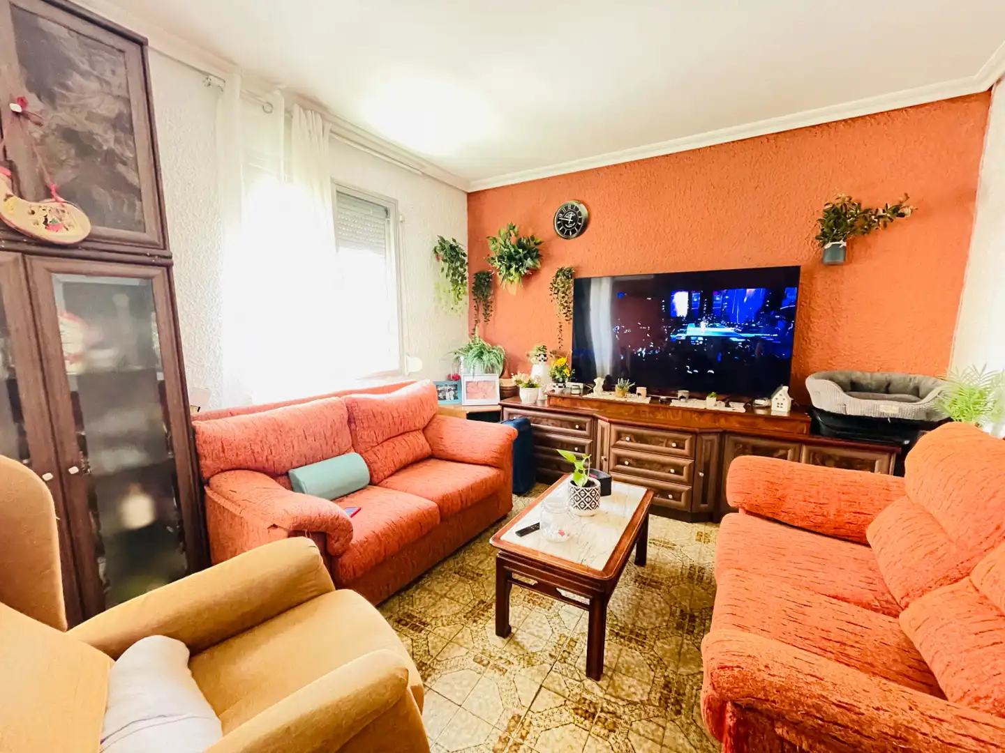 Sala de estar de Piso en venta en  Zaragoza Capital con Aire acondicionado, Calefacción y Amueblado