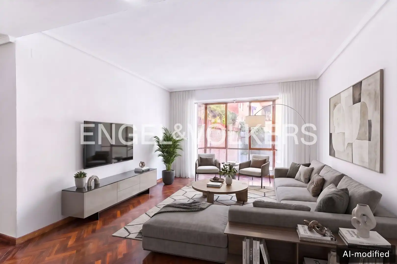 Wohnzimmer von Wohnung zum Verkauf in Madrid mit Heizung und Parkett