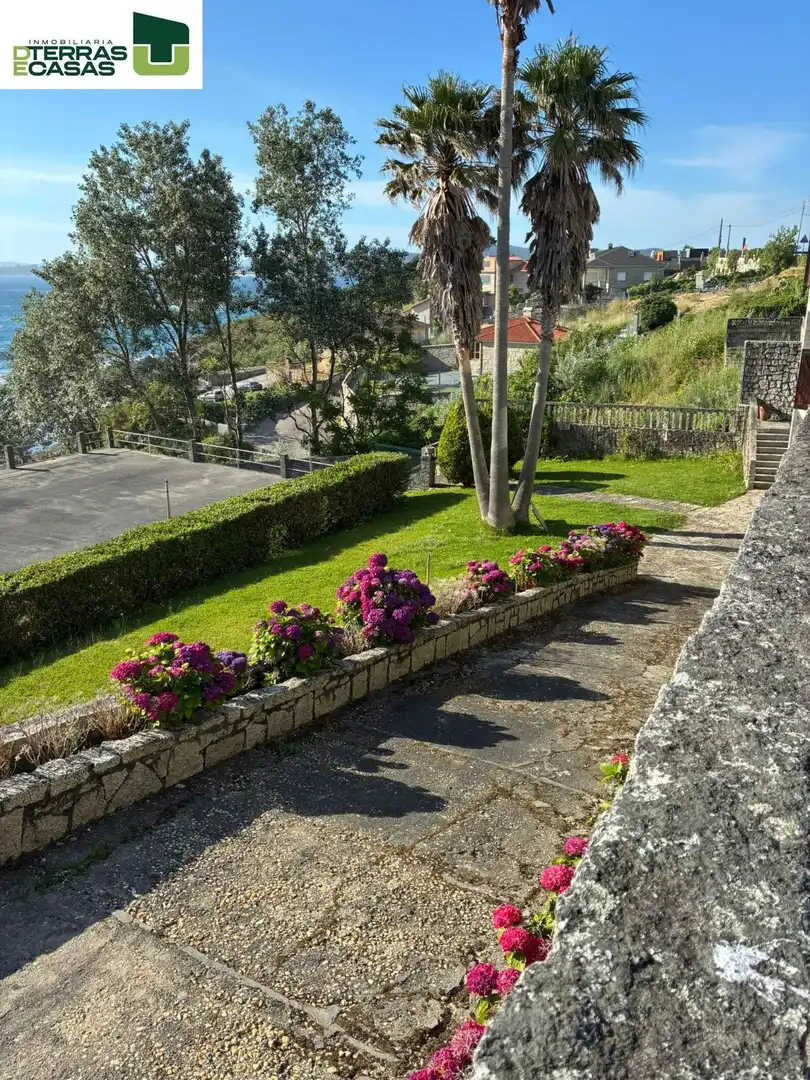 Terrasse von Haus oder Chalet zur Miete in Sanxenxo mit Klimaanlage, Privatgarten und Parkett