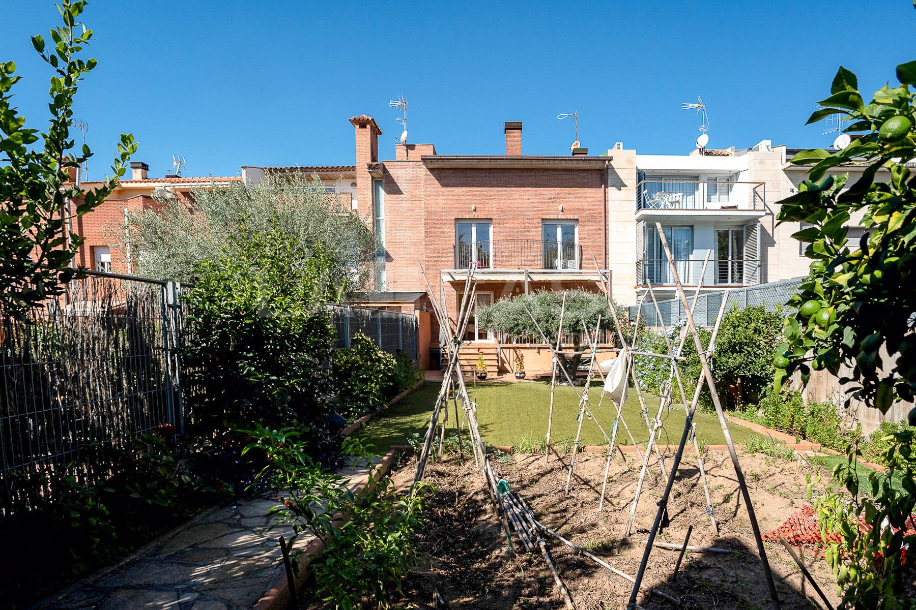 Garden of Single-family semi-detached for sale in Granollers  with Heating, Private garden and Terrace